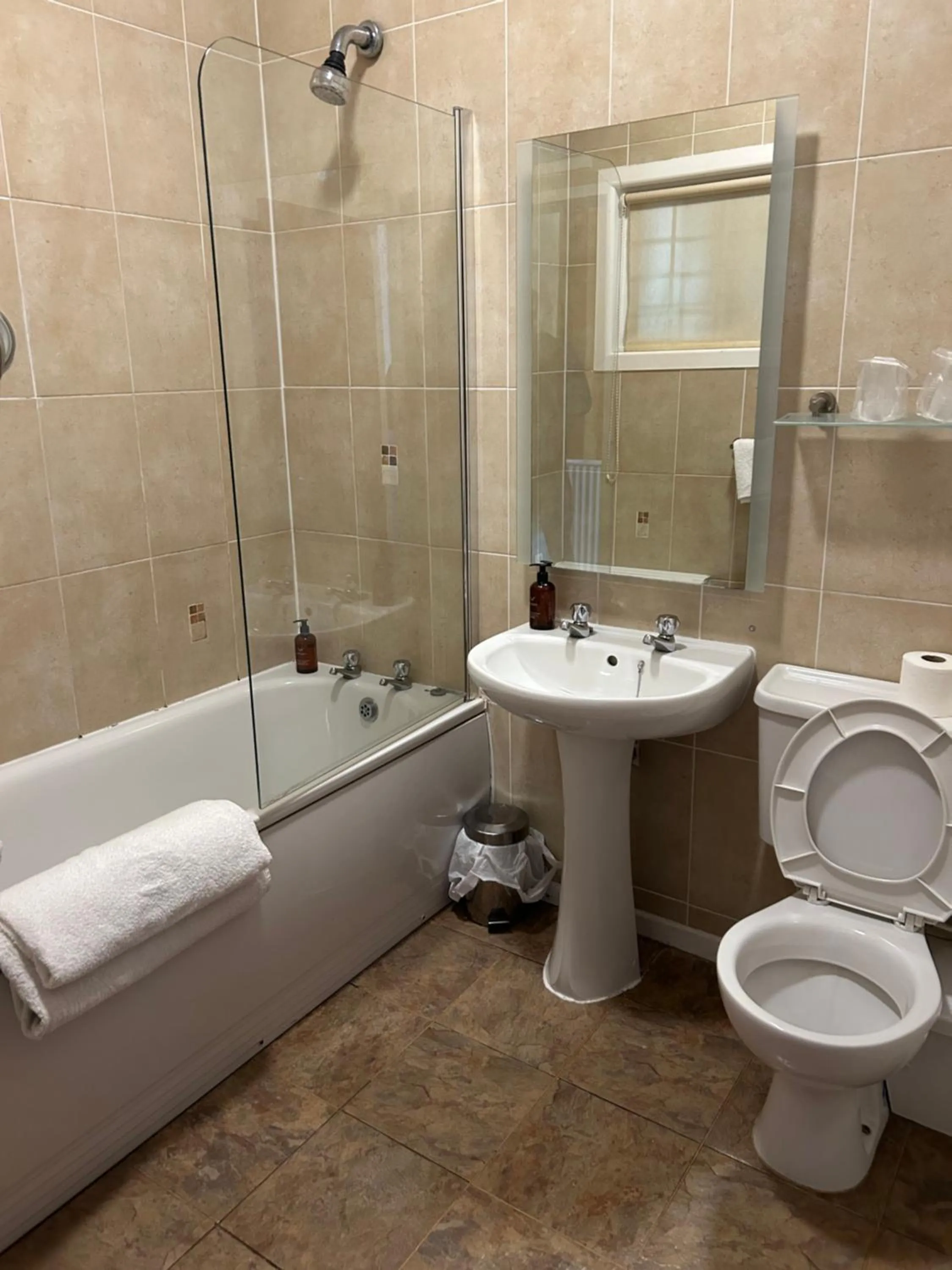 Shower in Barons Court Hotel