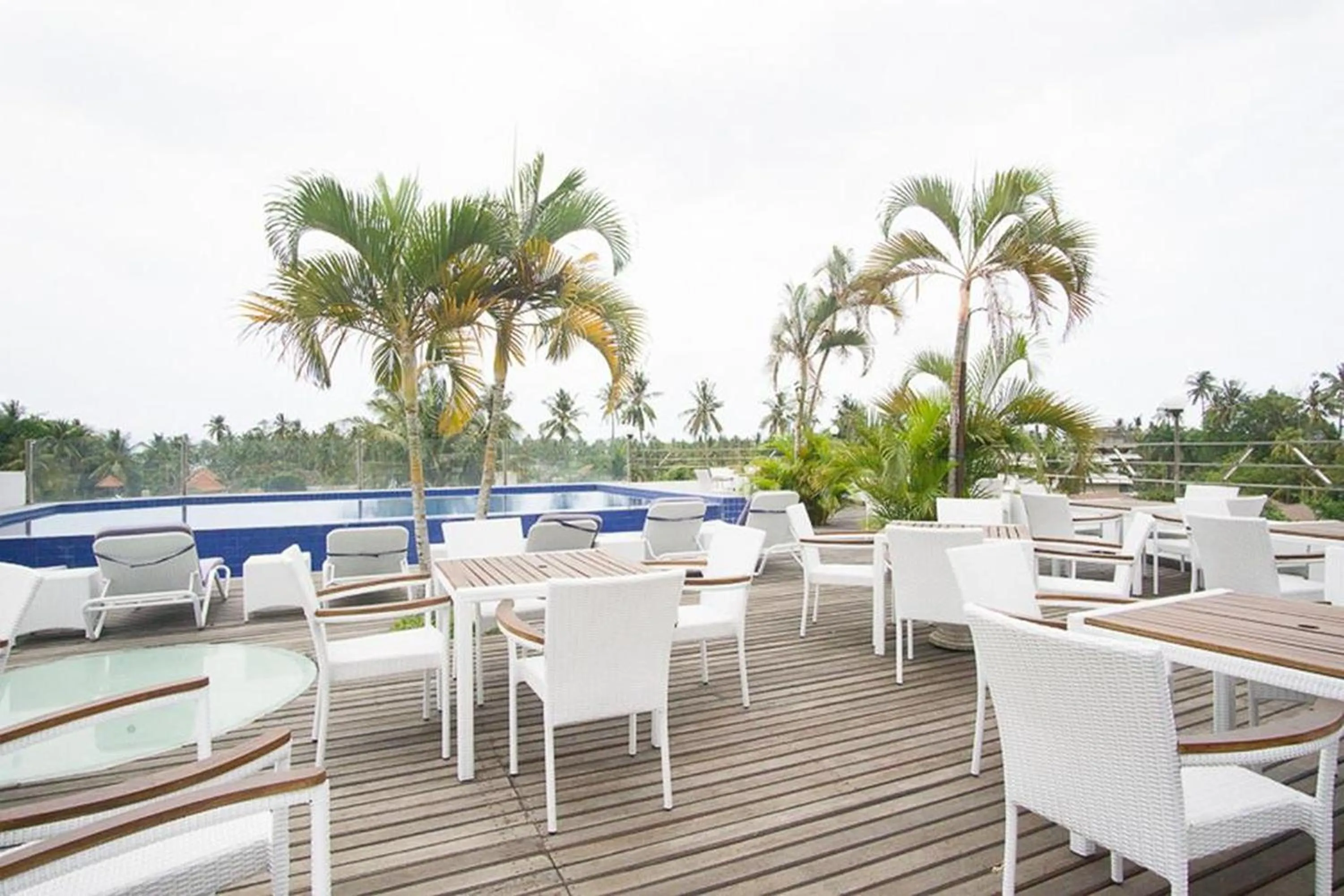 Pool view in Taman Unique Hotel Senggigi