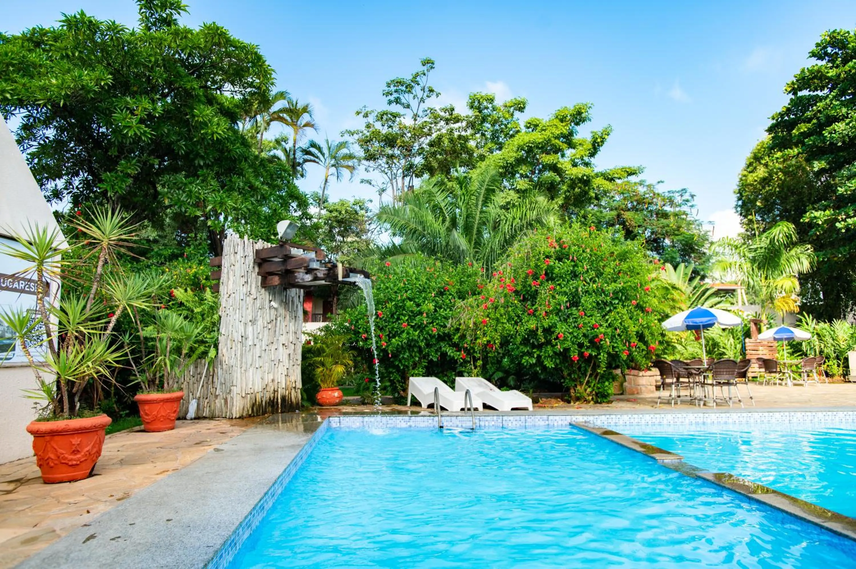 Pool view in Hotel Fazenda Mato Grosso