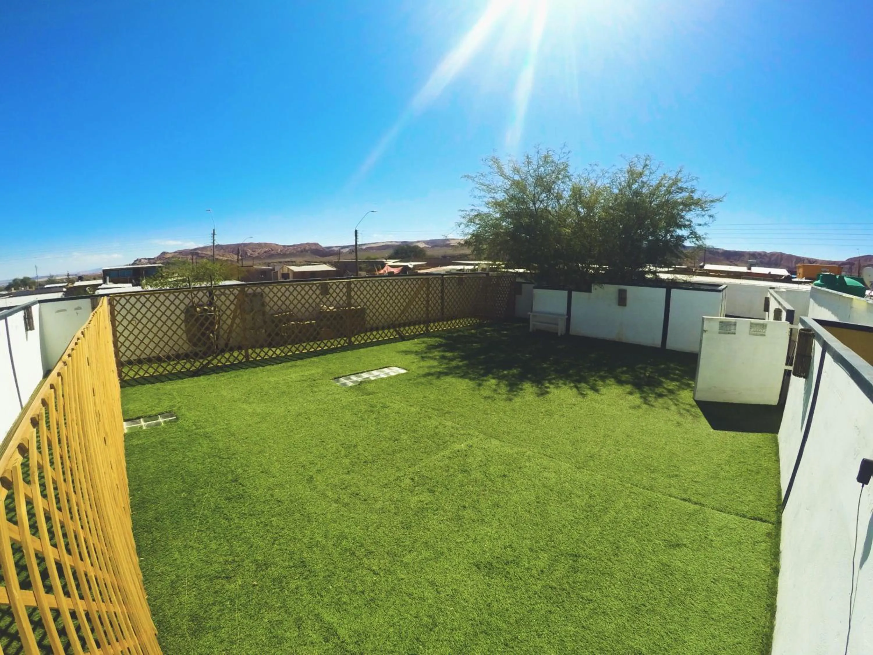 Balcony/Terrace in Rey Lagarto Hostel