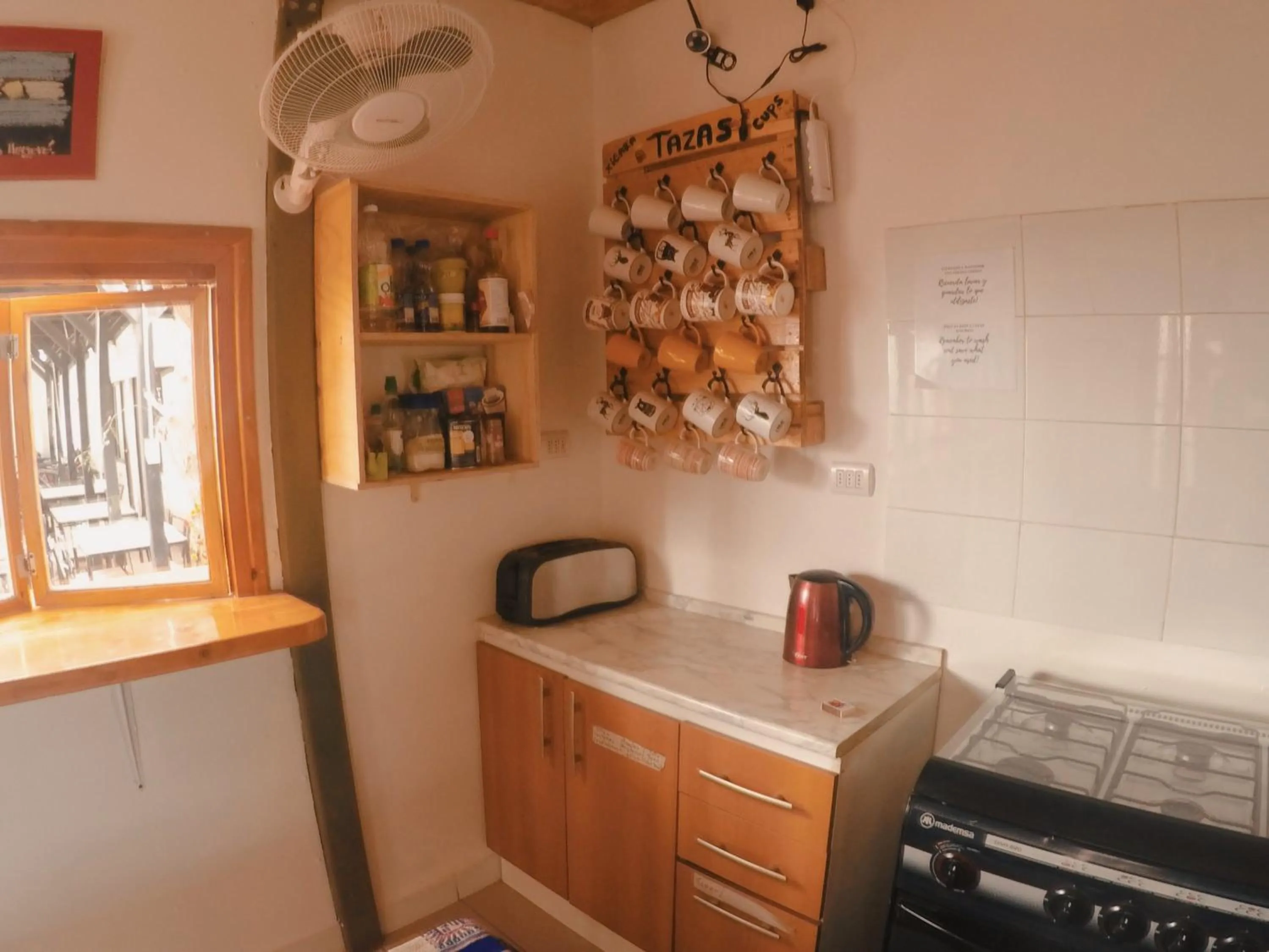 Coffee/tea facilities in Rey Lagarto Hostel