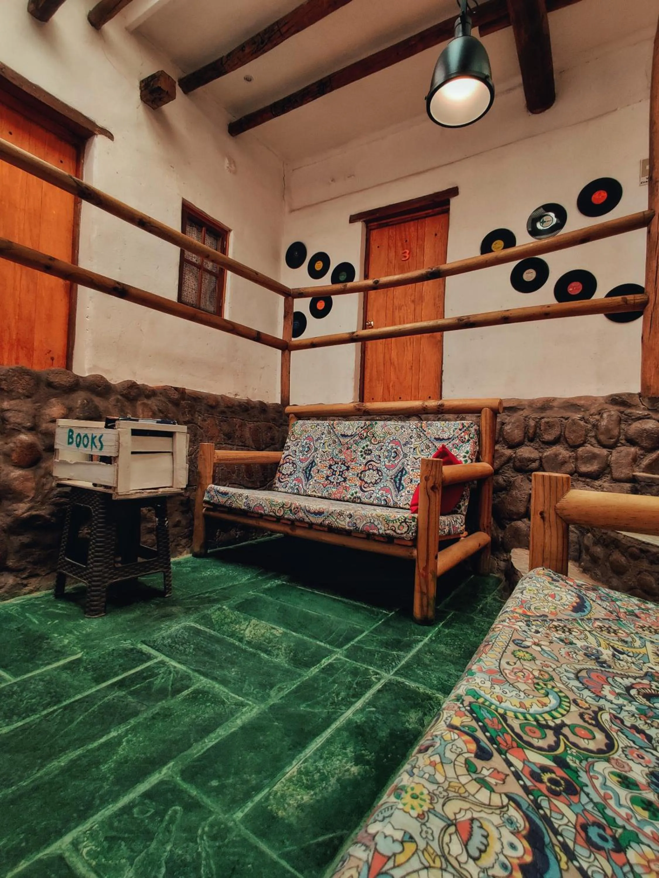 Living room in Rey Lagarto Hostel