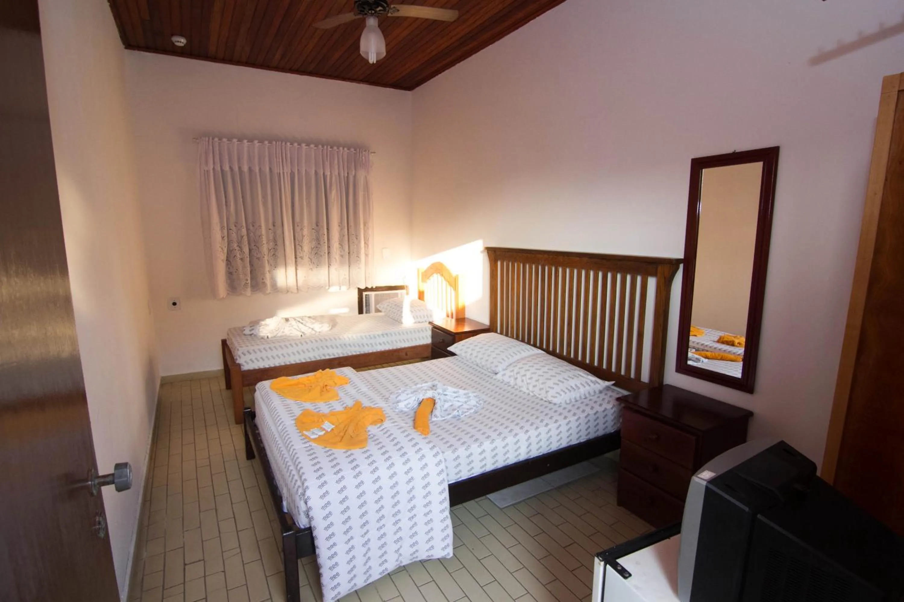 Bed in Hotel Águas Vivas