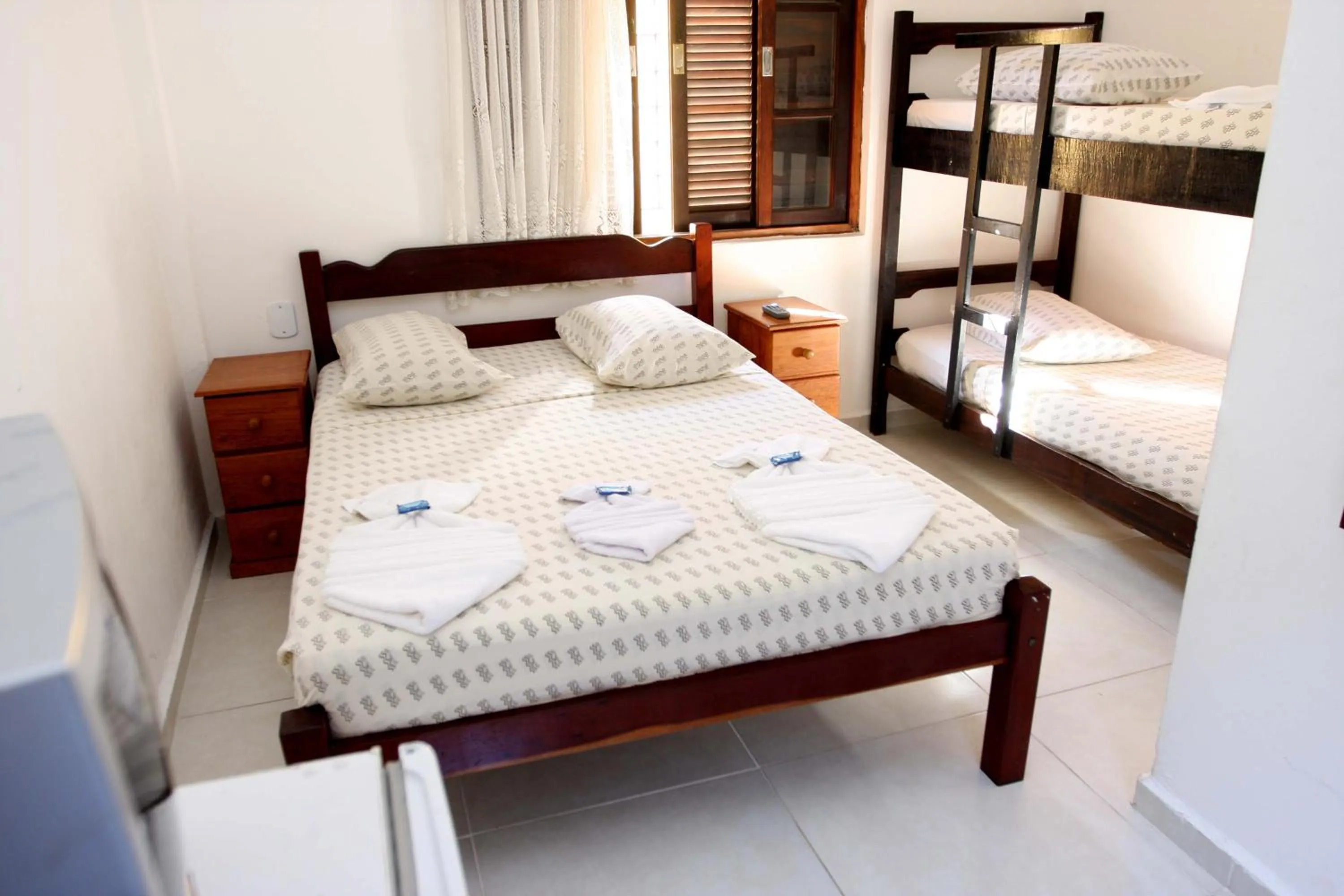 Bed in Hotel Águas Vivas