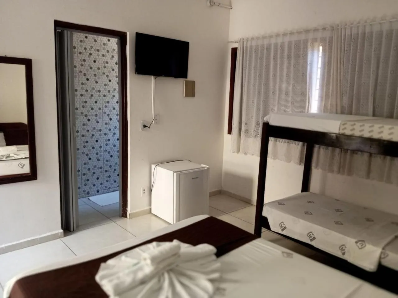 Bed in Hotel Águas Vivas