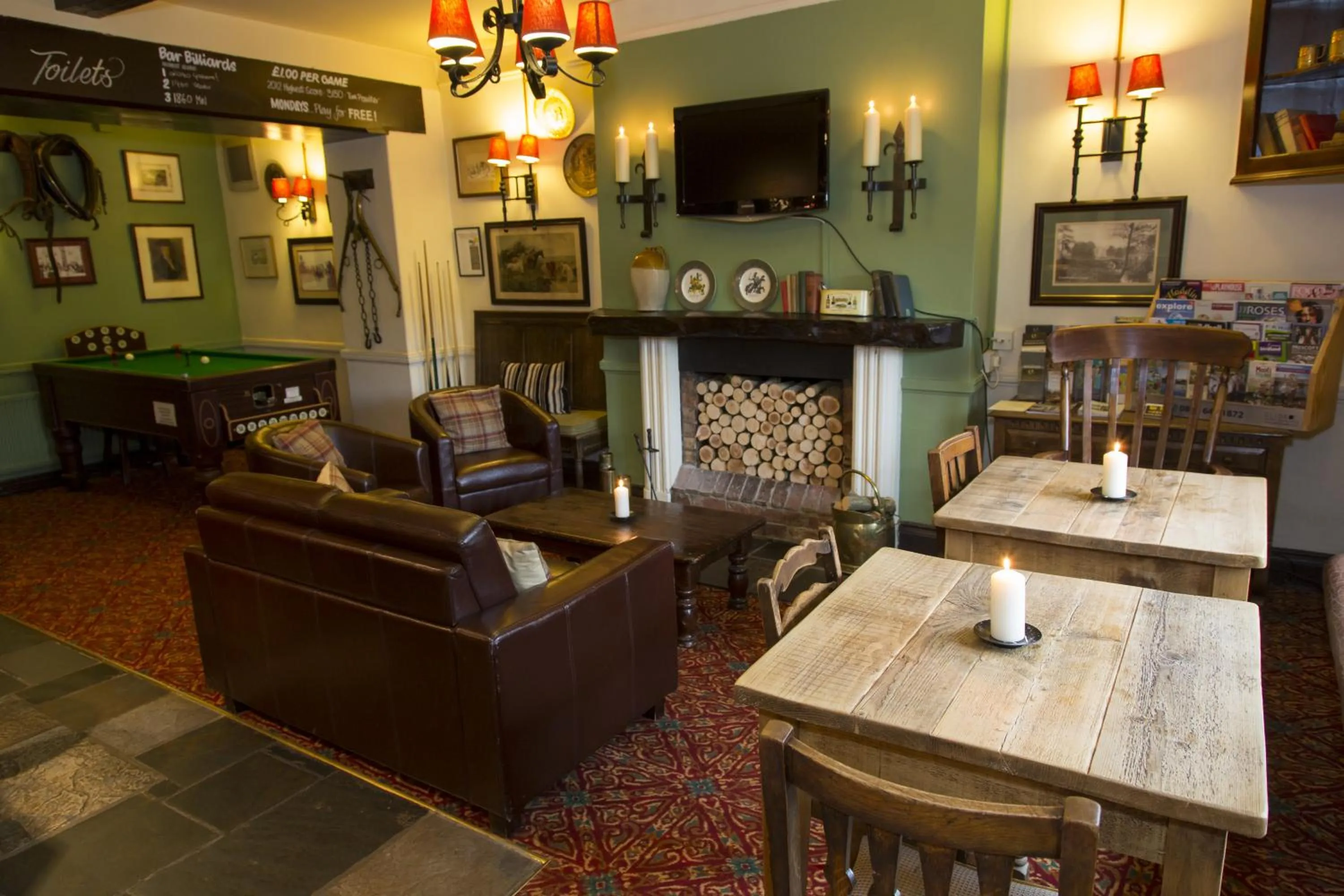 Lobby or reception in The Colesbourne Inn
