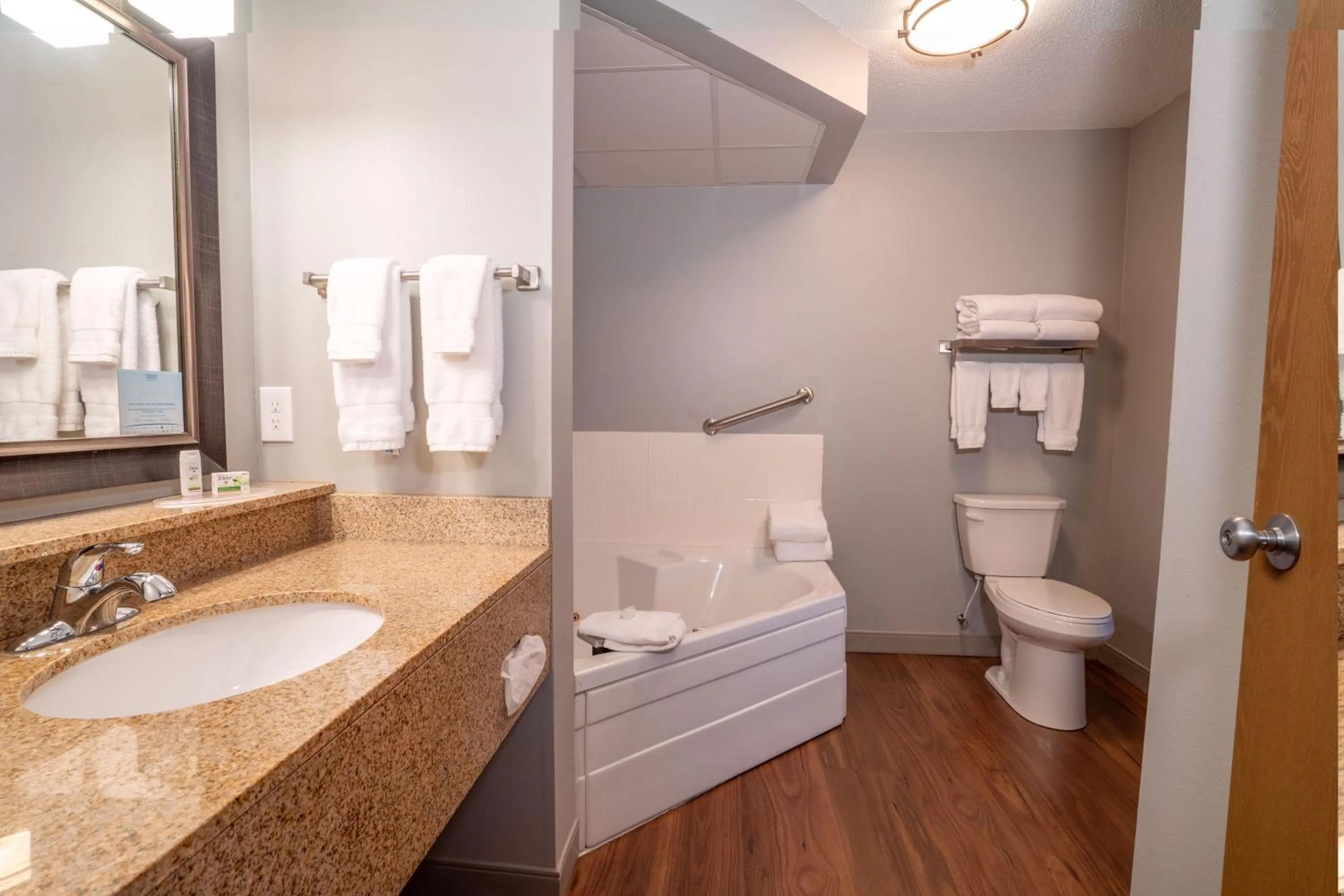 Bathroom in AmericInn by Wyndham Valley City Conference Center