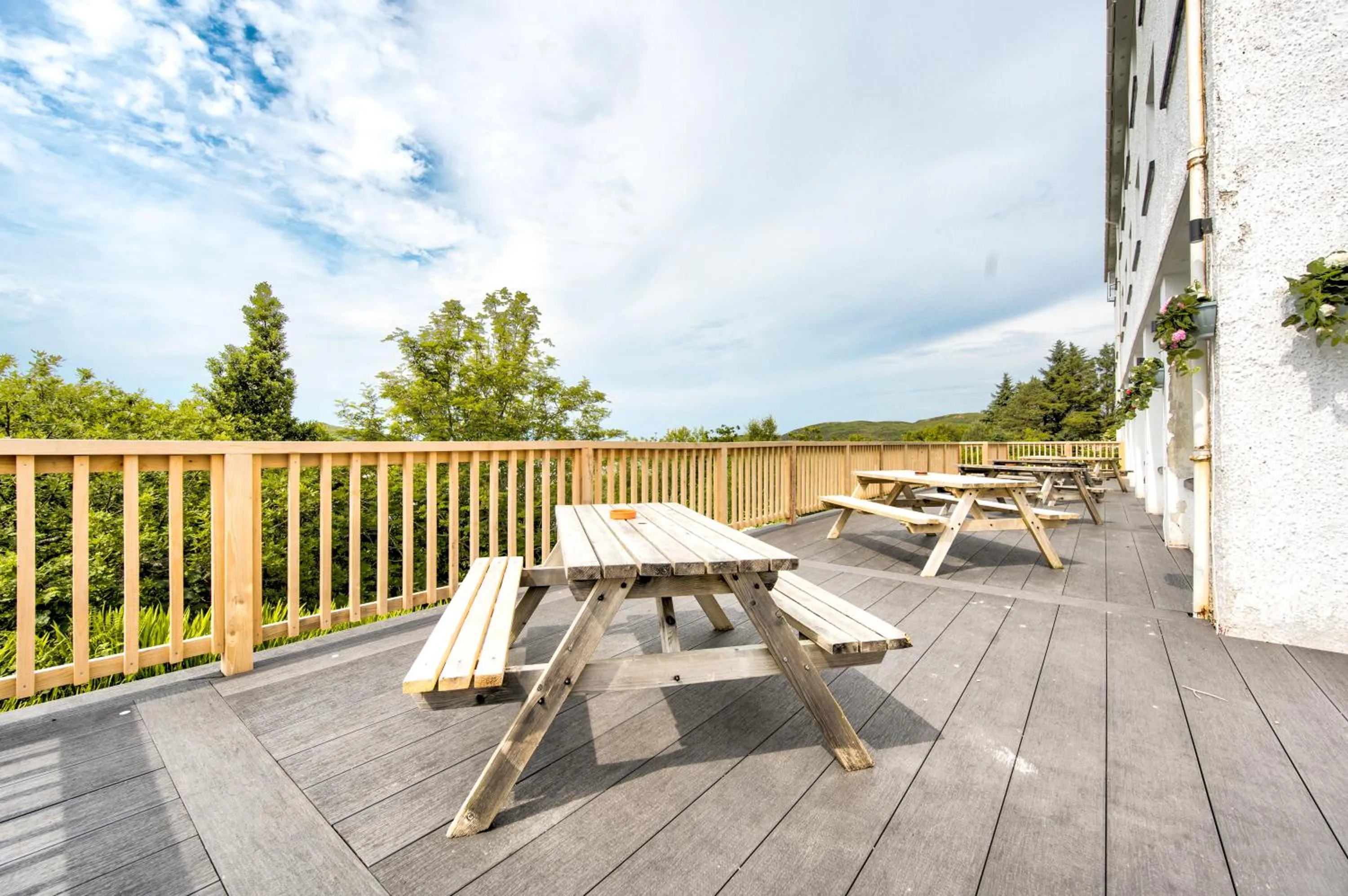 Patio in The Morar Hotel