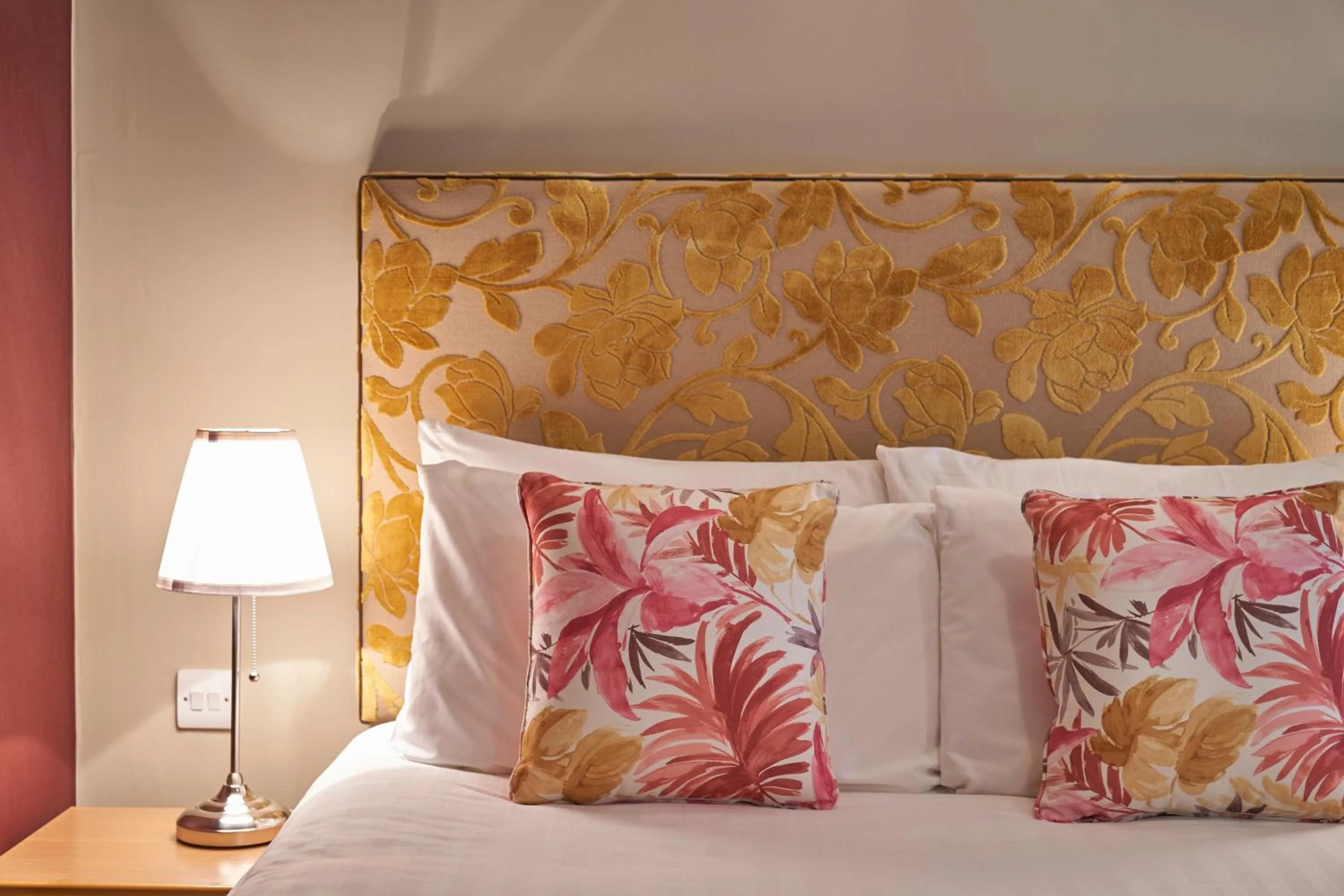 Decorative detail, Bed in Antoinette Hotel Wimbledon