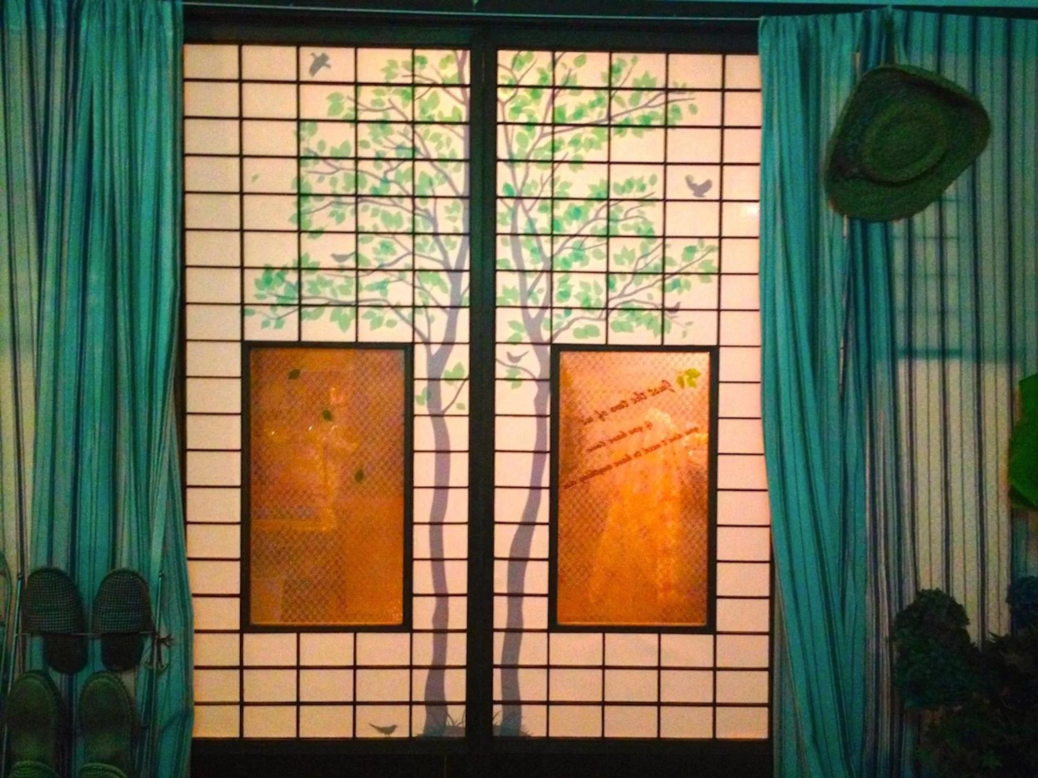 Decorative detail in The Otaornai Backpacker's Hostel Morinoki