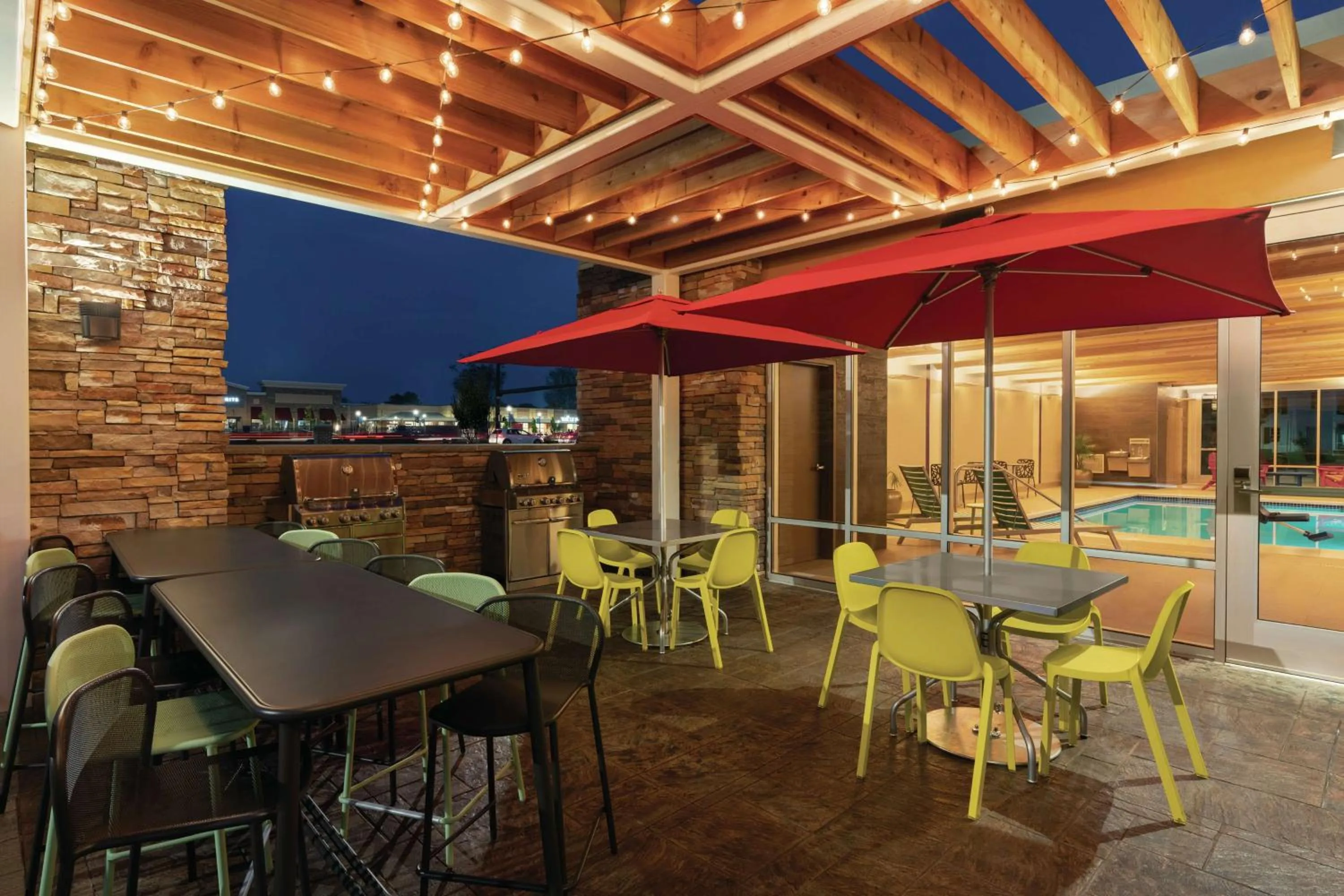 Pool view in Home2 Suites By Hilton Lancaster