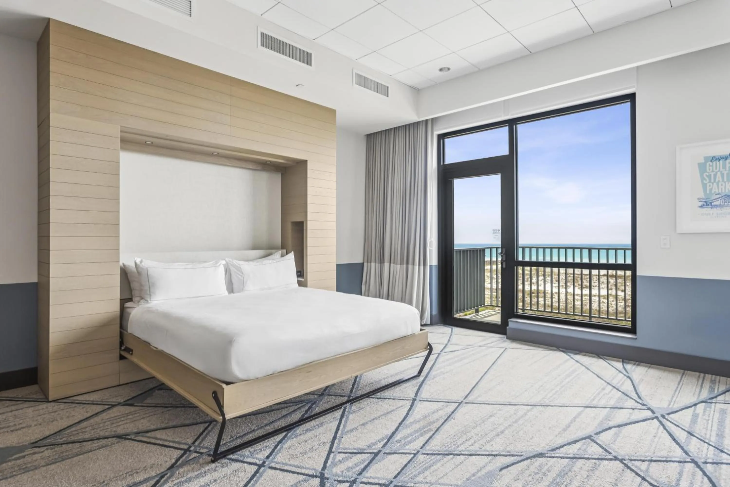 Bed in The Lodge at Gulf State Park, A Hilton Hotel