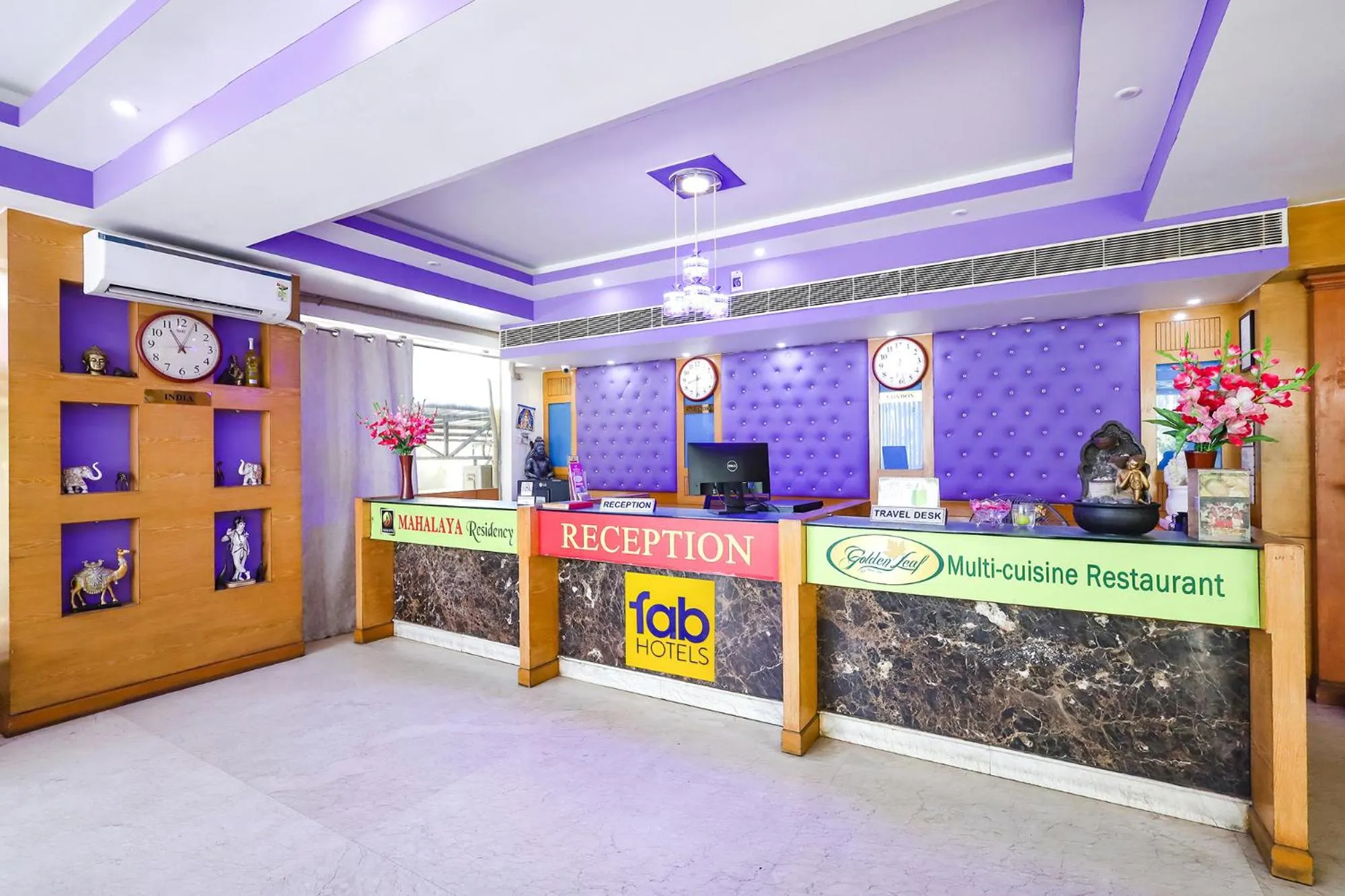 Lobby or reception in Fabhotel Prime Mahalaya Residency - Nr Pallavaram Railway Station