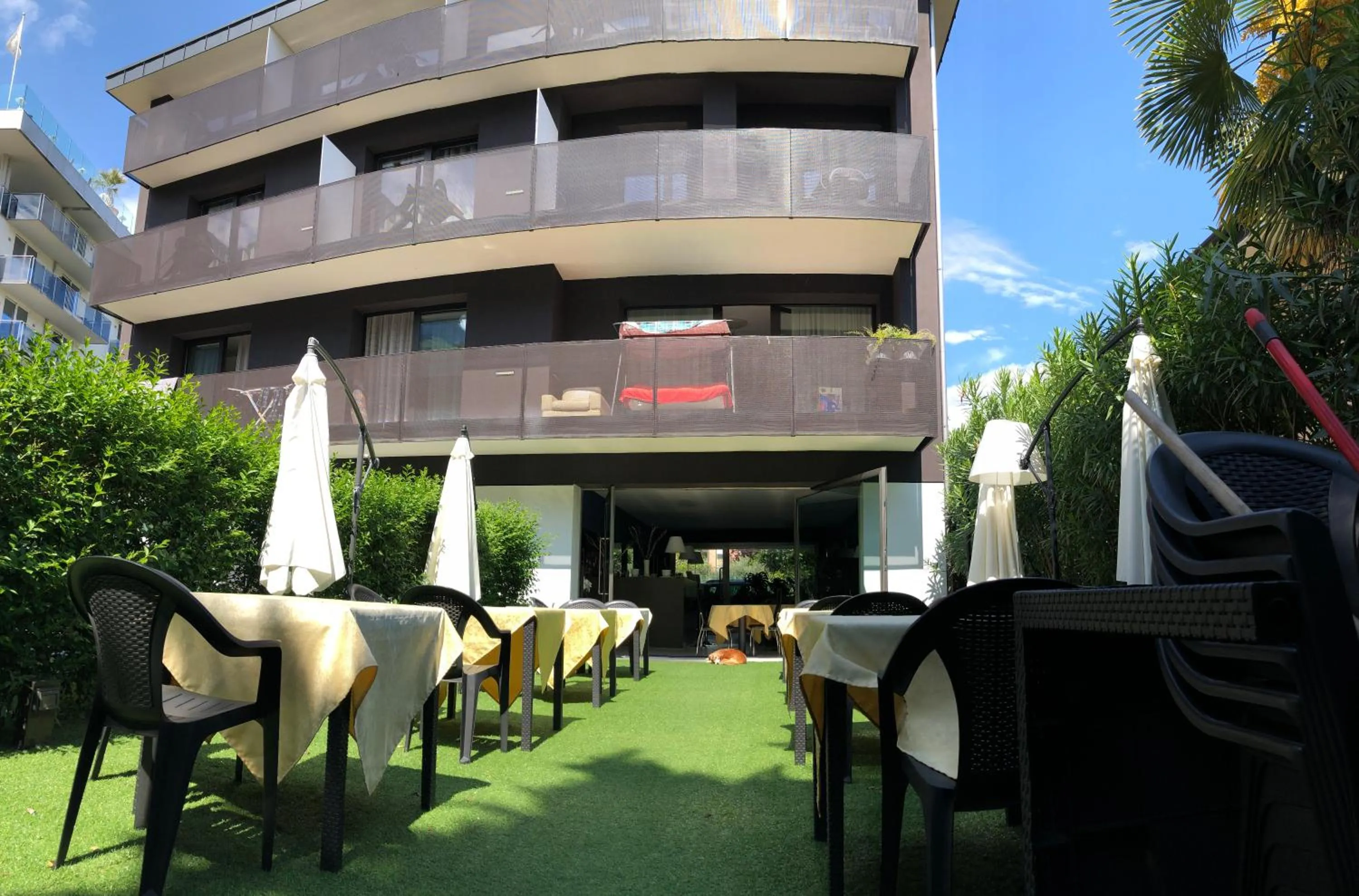 Garden view in Villa Regina