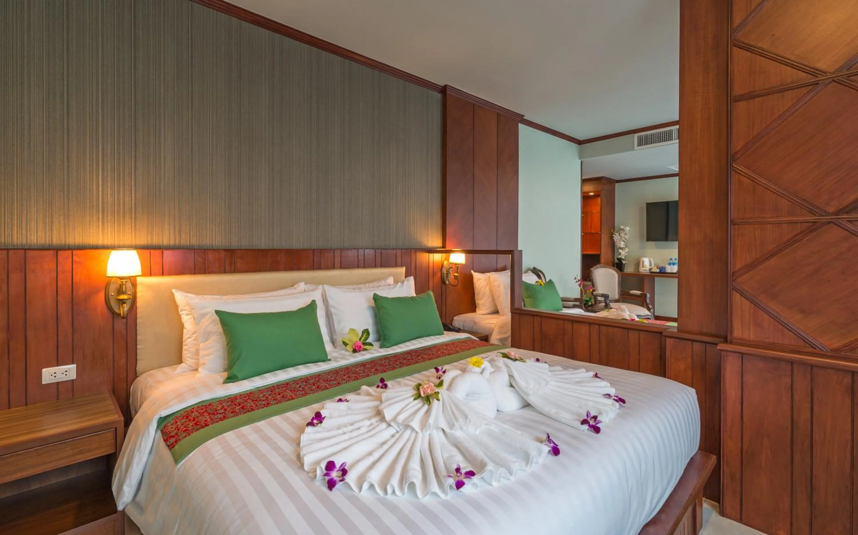 Bed in Andaman Breeze Resort