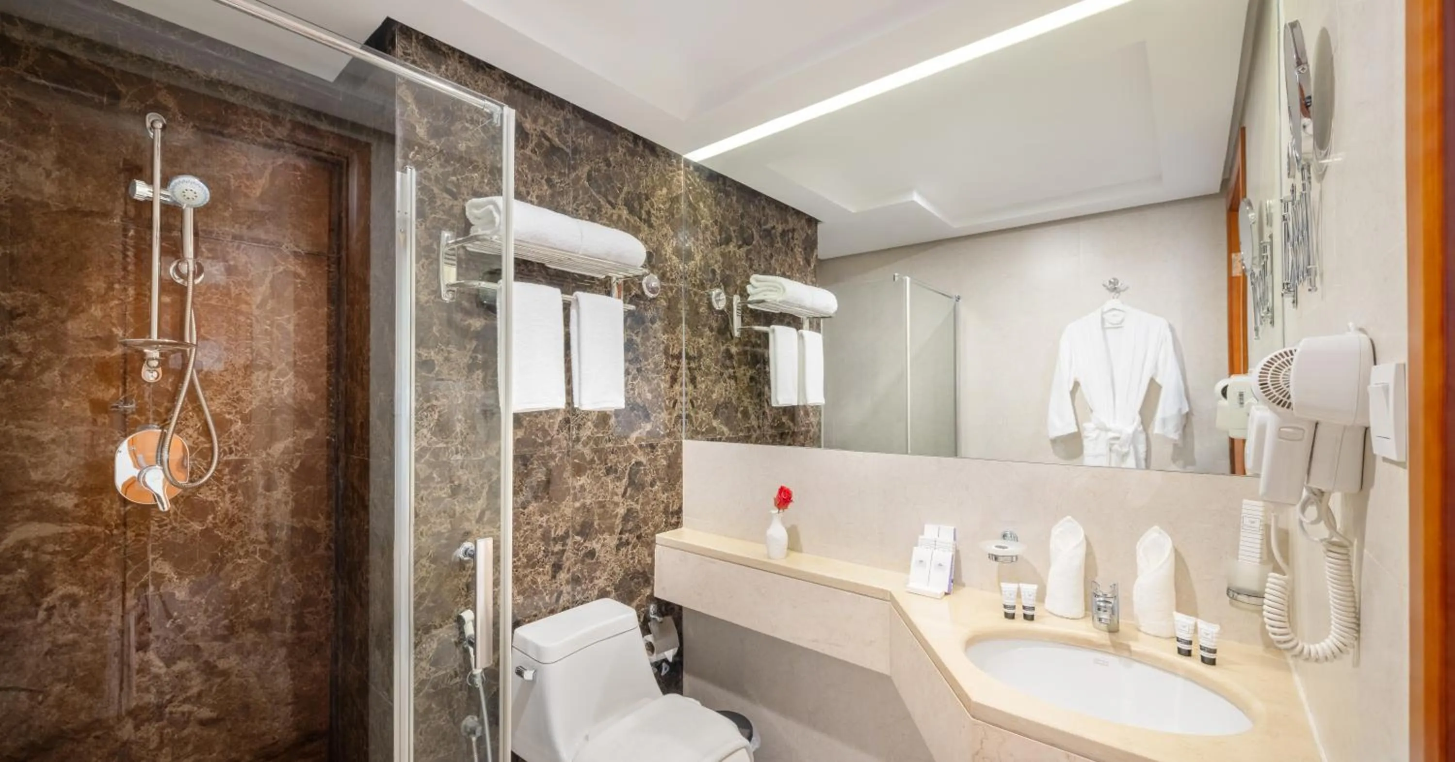 Shower in Blue Coral Hotel