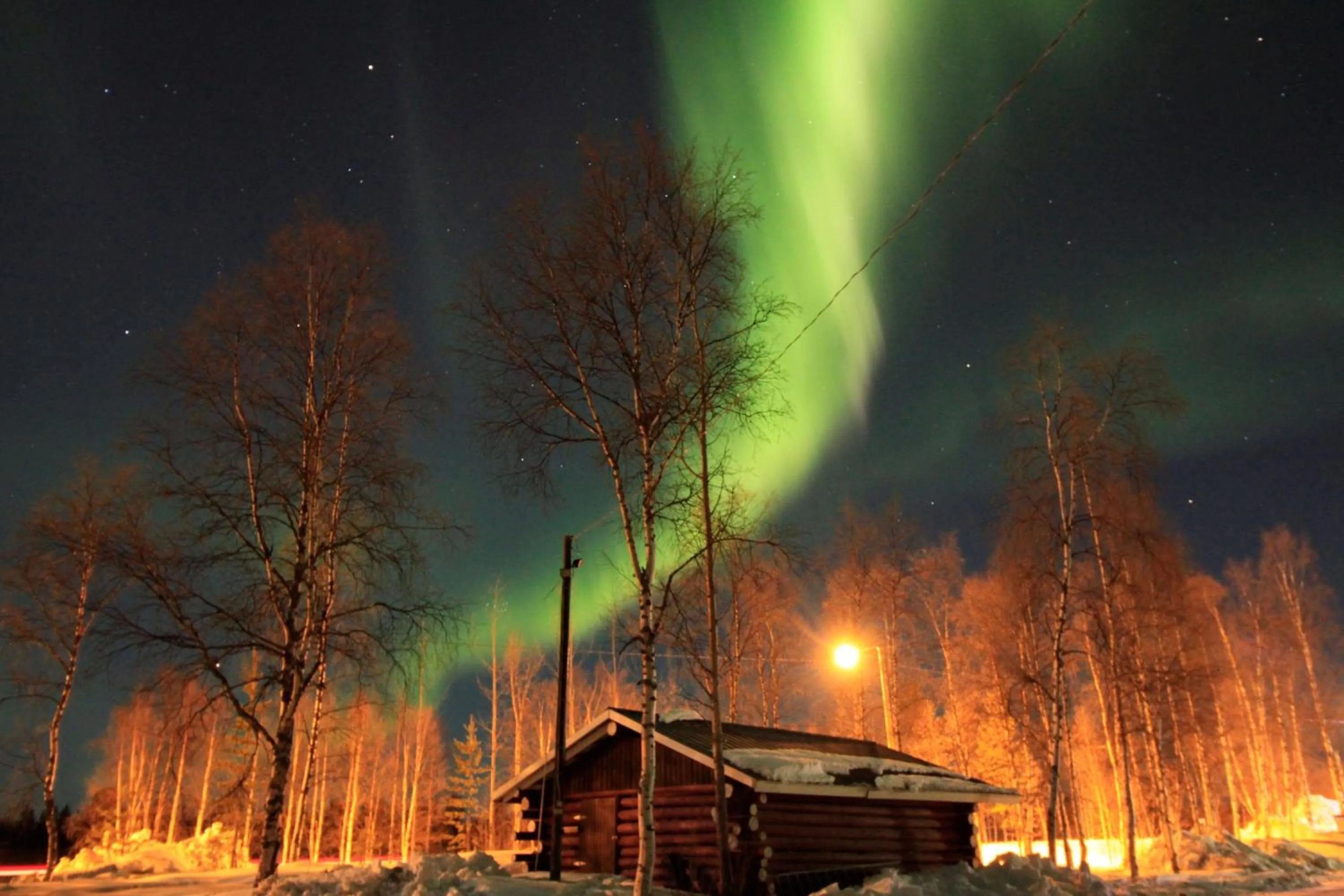 Night in Ivalo River Camping