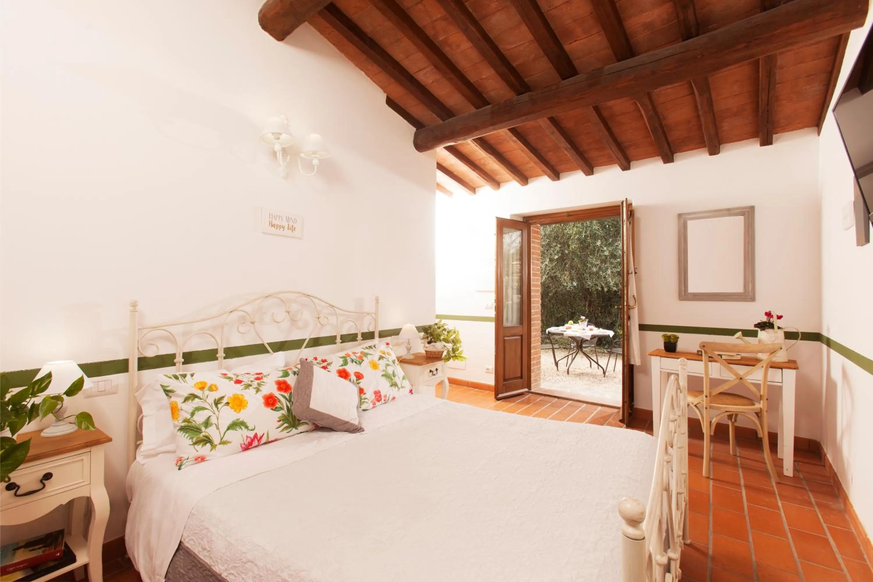 Bedroom, Bed in Bio Agriturismo Le Cascatelle