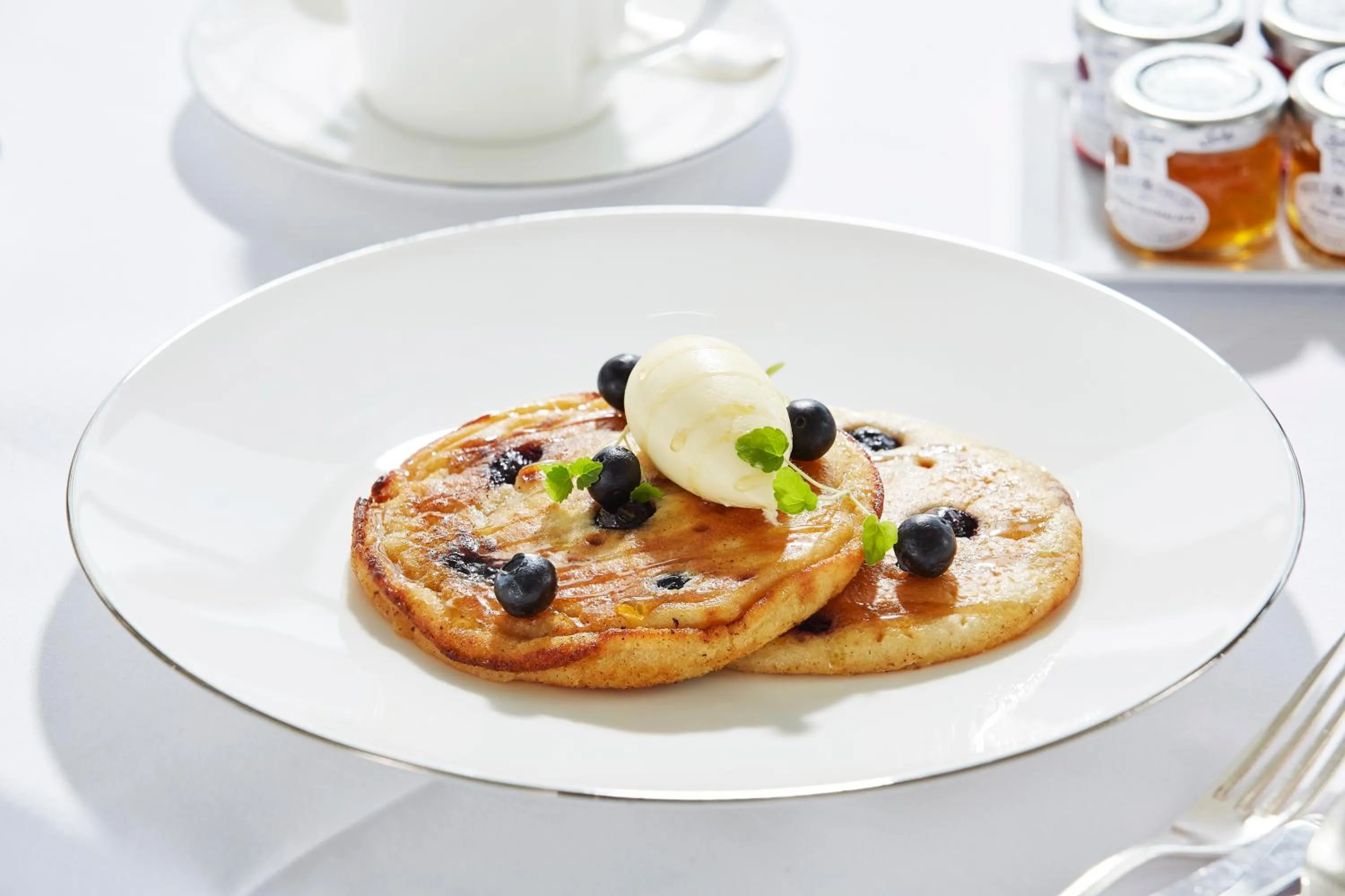 English/Irish breakfast in The Devonshire Arms Hotel at Bolton Abbey