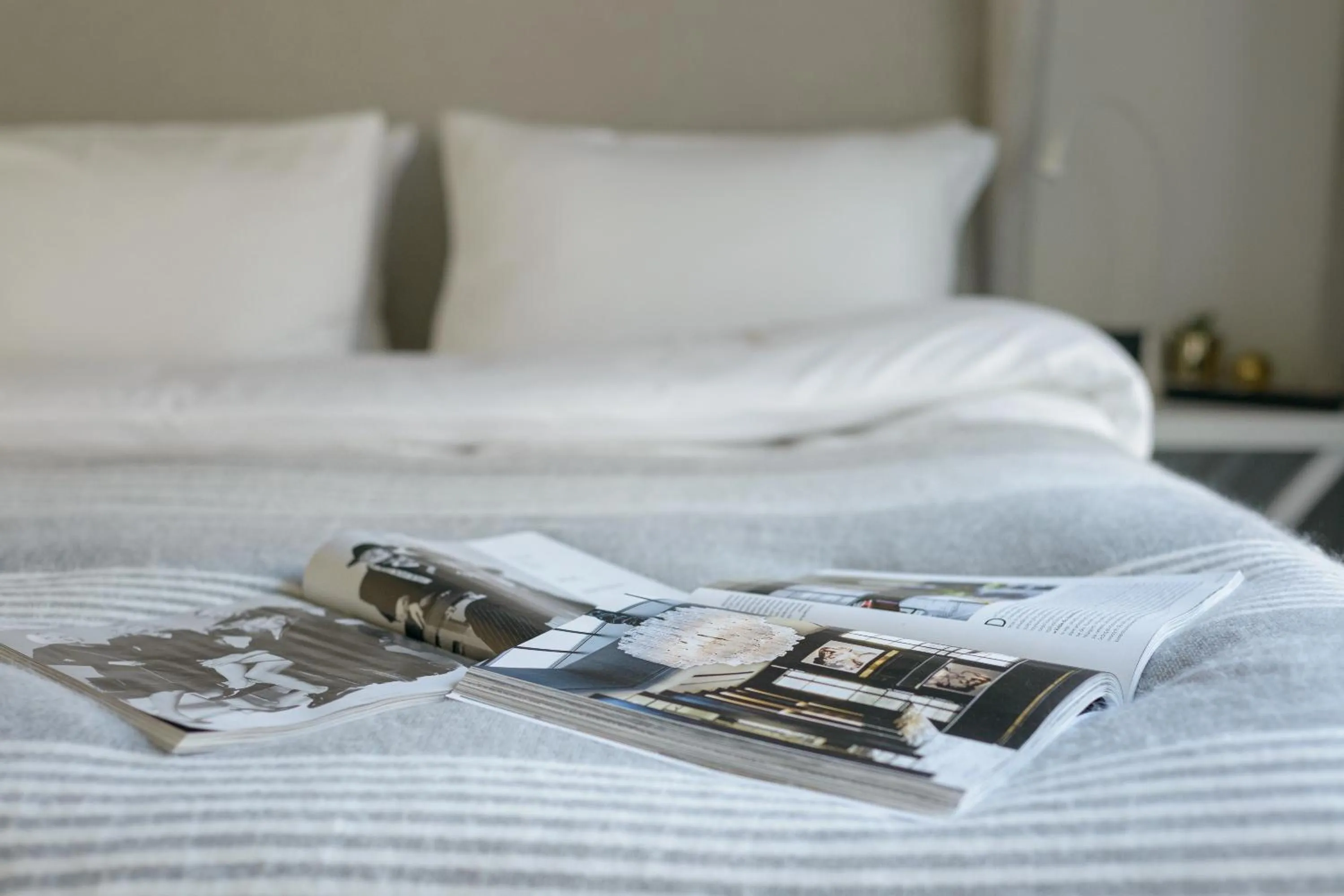 Bedroom, Bed in Centro Design Apartments - Półwiejska