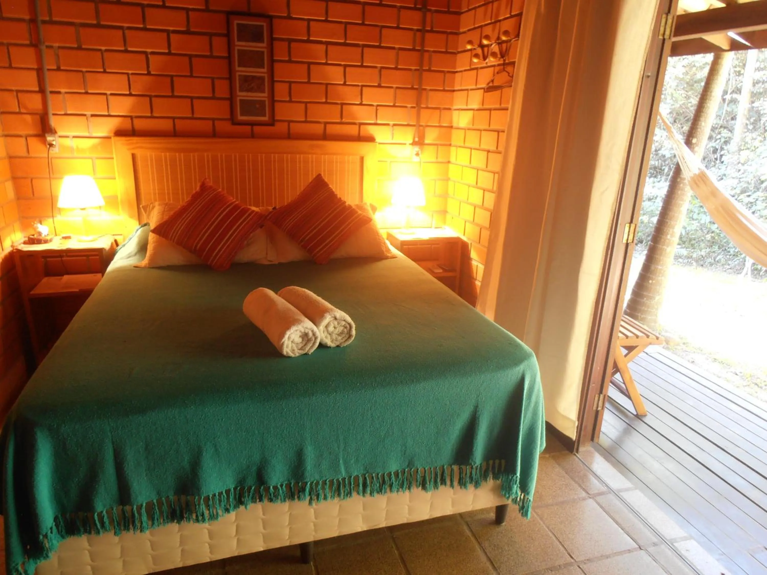 Balcony/Terrace, Bed in Pousada Rosa & Canela