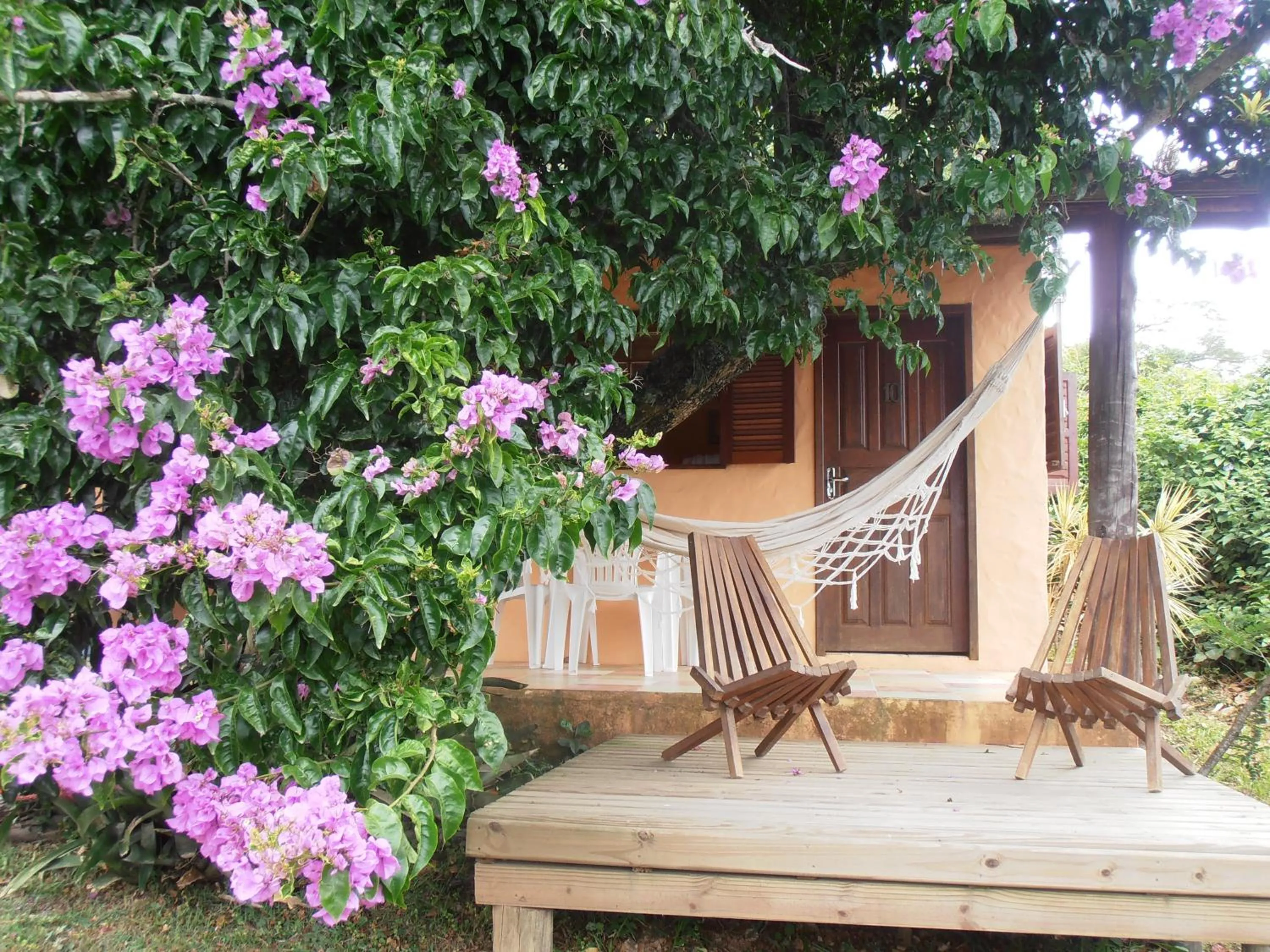 Balcony/Terrace in Pousada Rosa & Canela