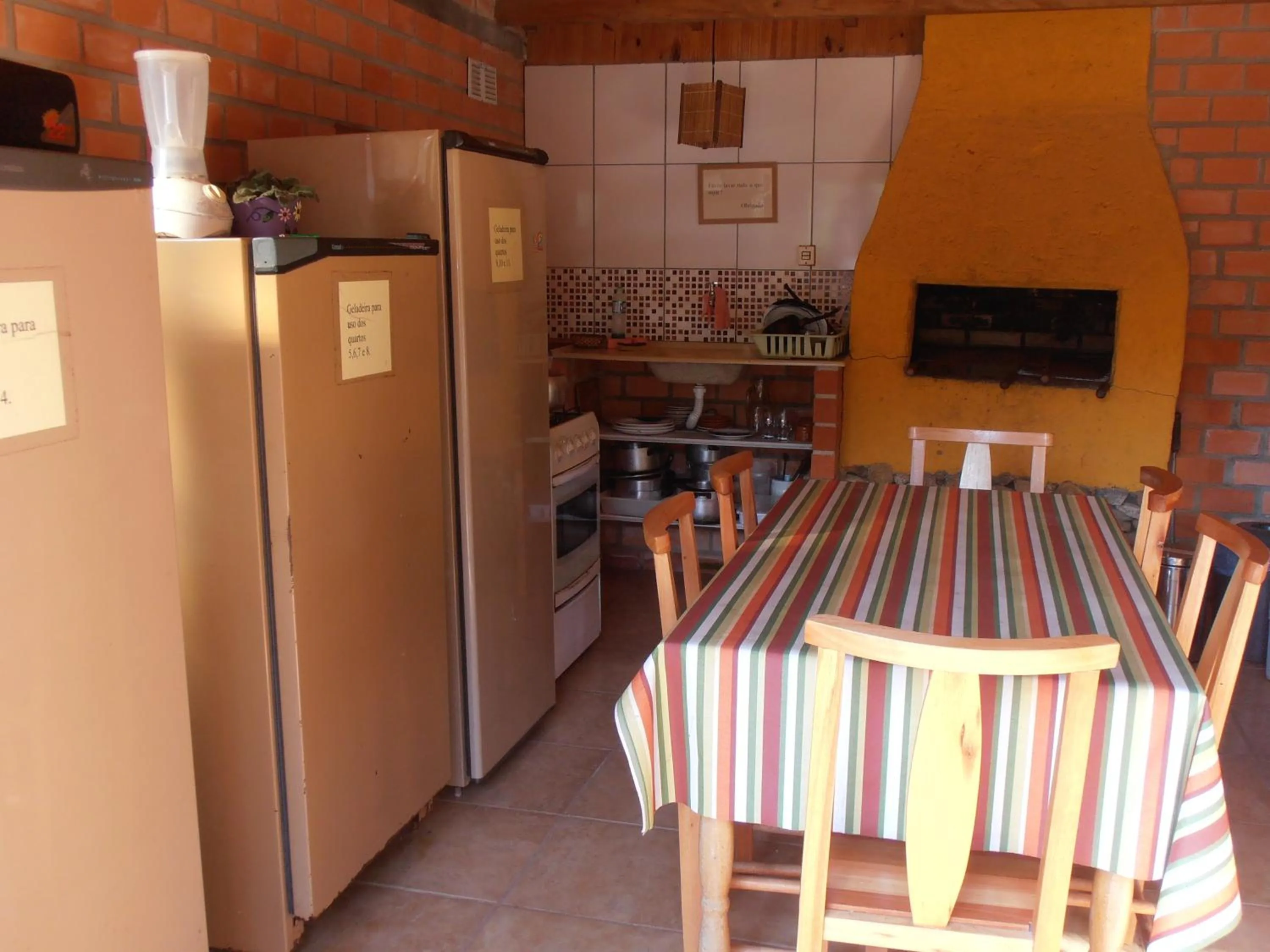 BBQ facilities in Pousada Rosa & Canela