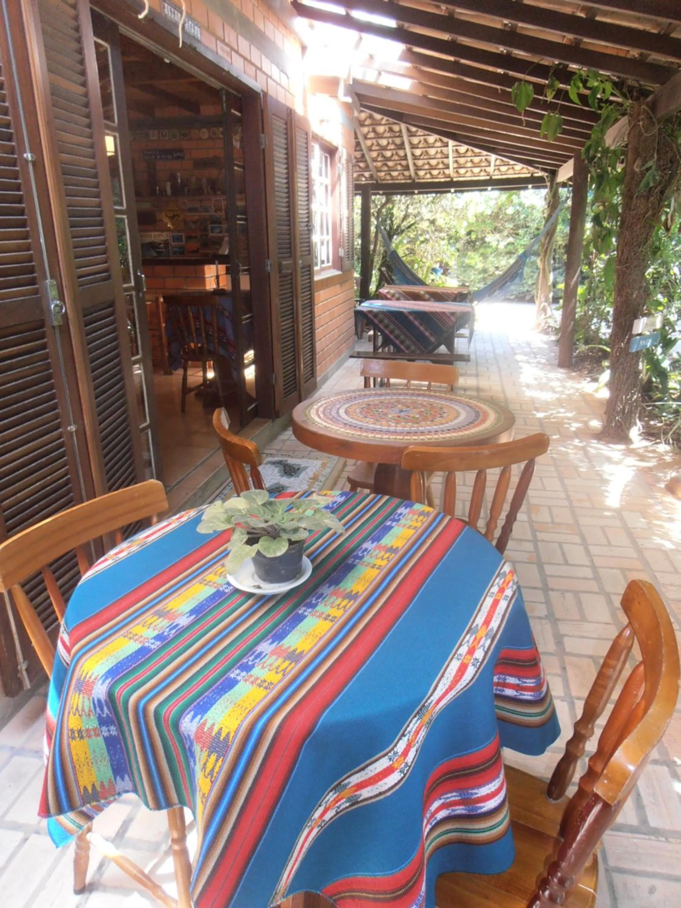 Patio in Pousada Rosa & Canela