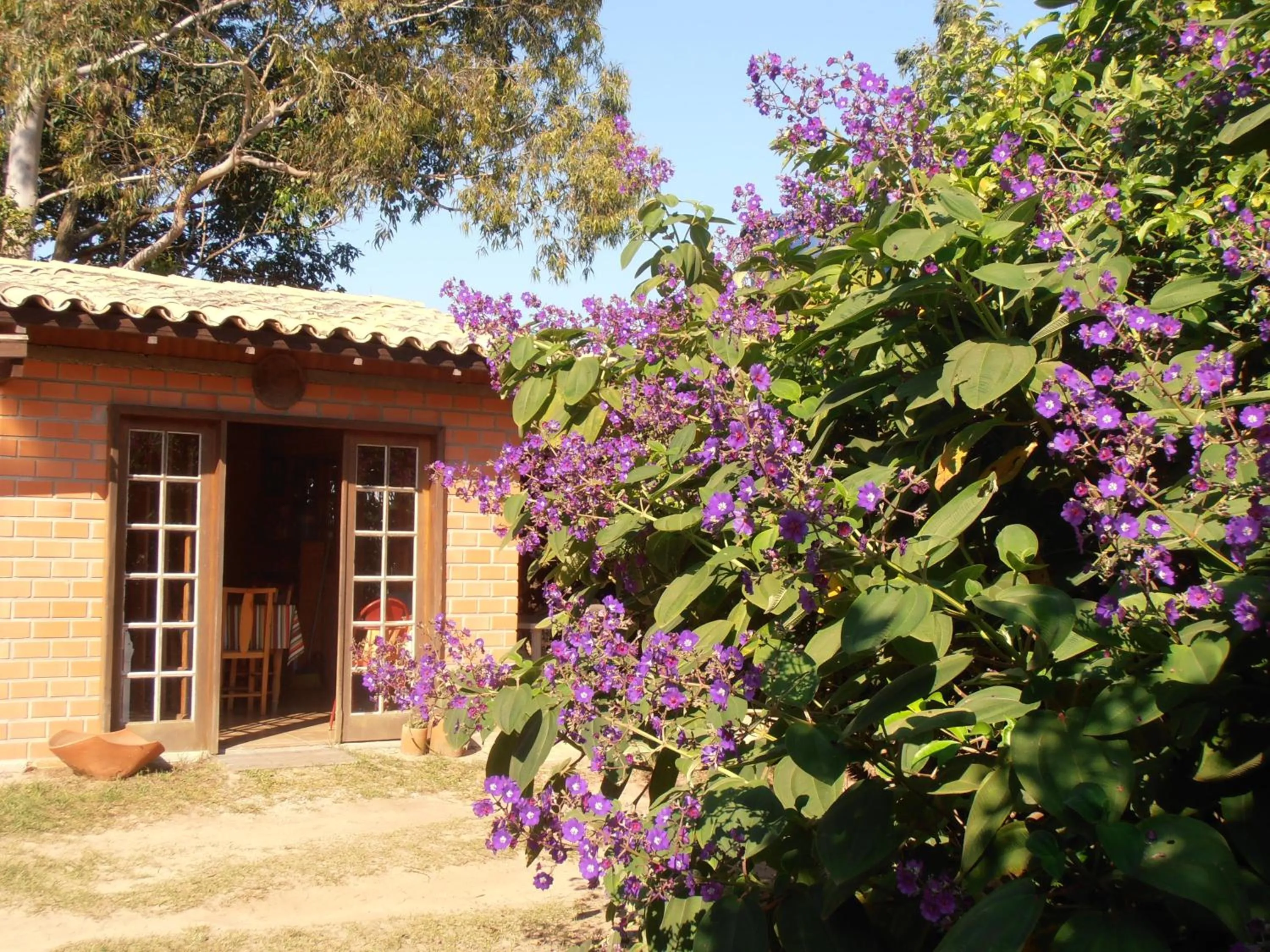 Communal lounge/ TV room in Pousada Rosa & Canela