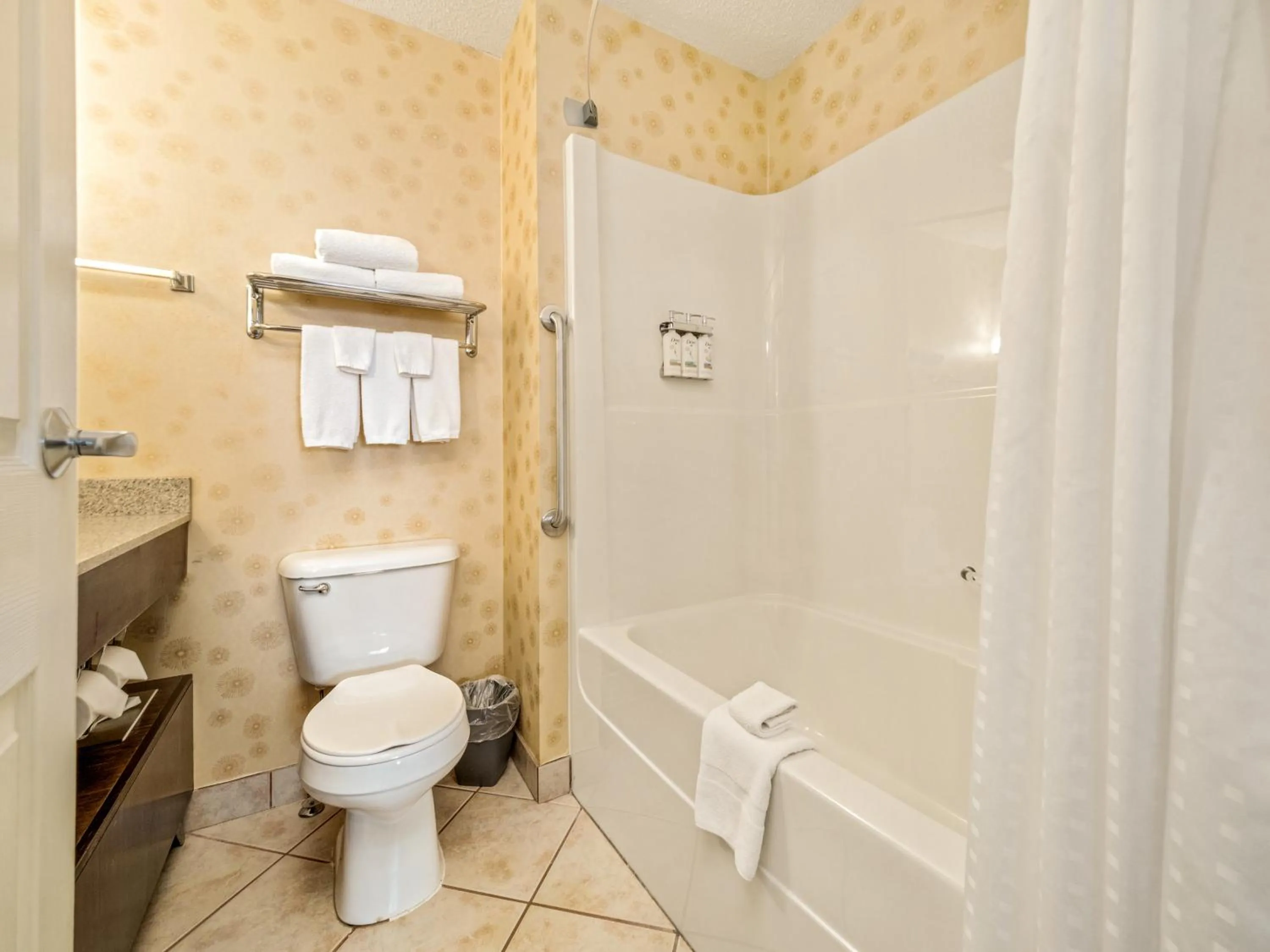 Shower in Holiday Inn Lethbridge by IHG