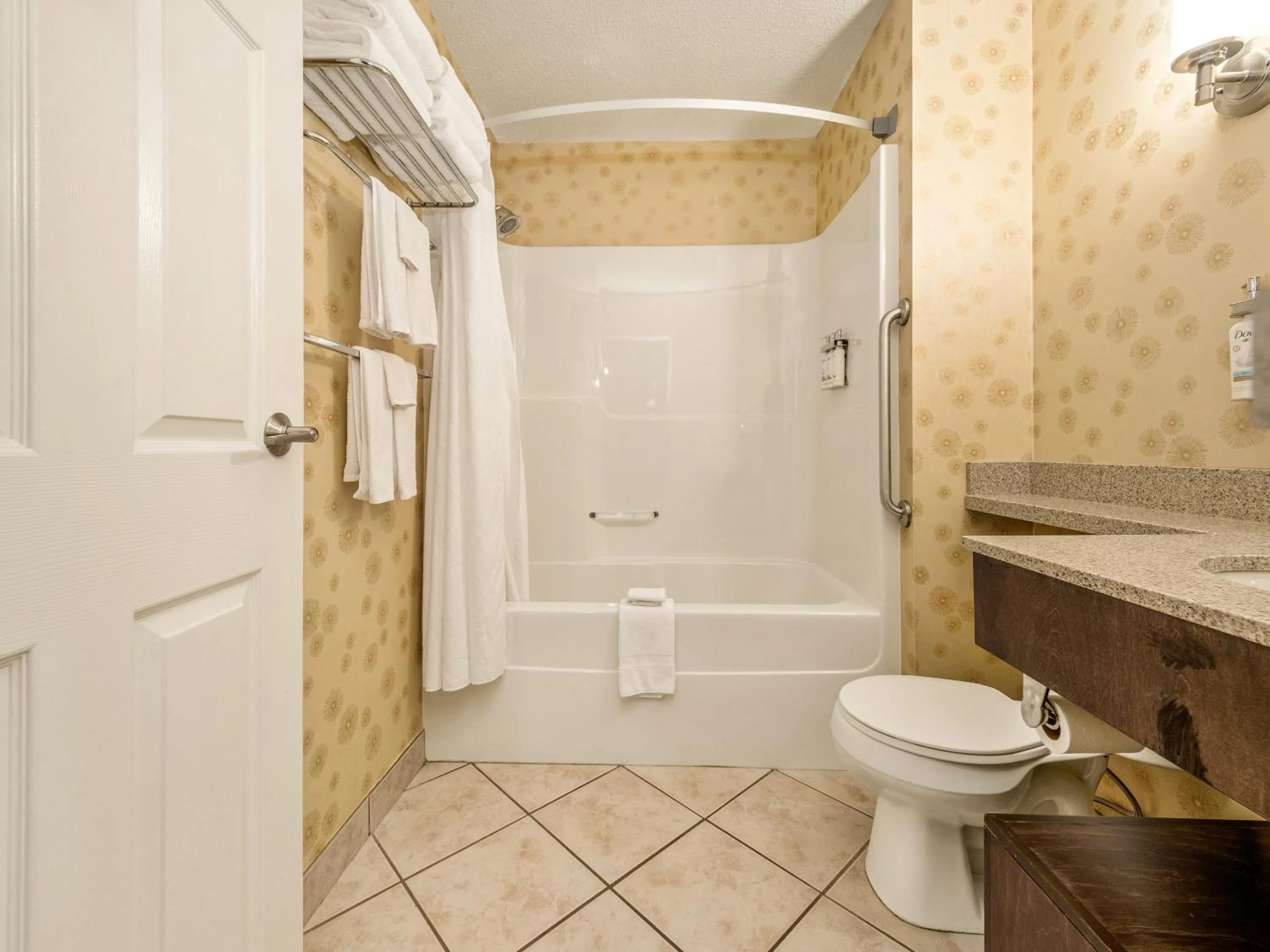 Shower in Holiday Inn Lethbridge by IHG