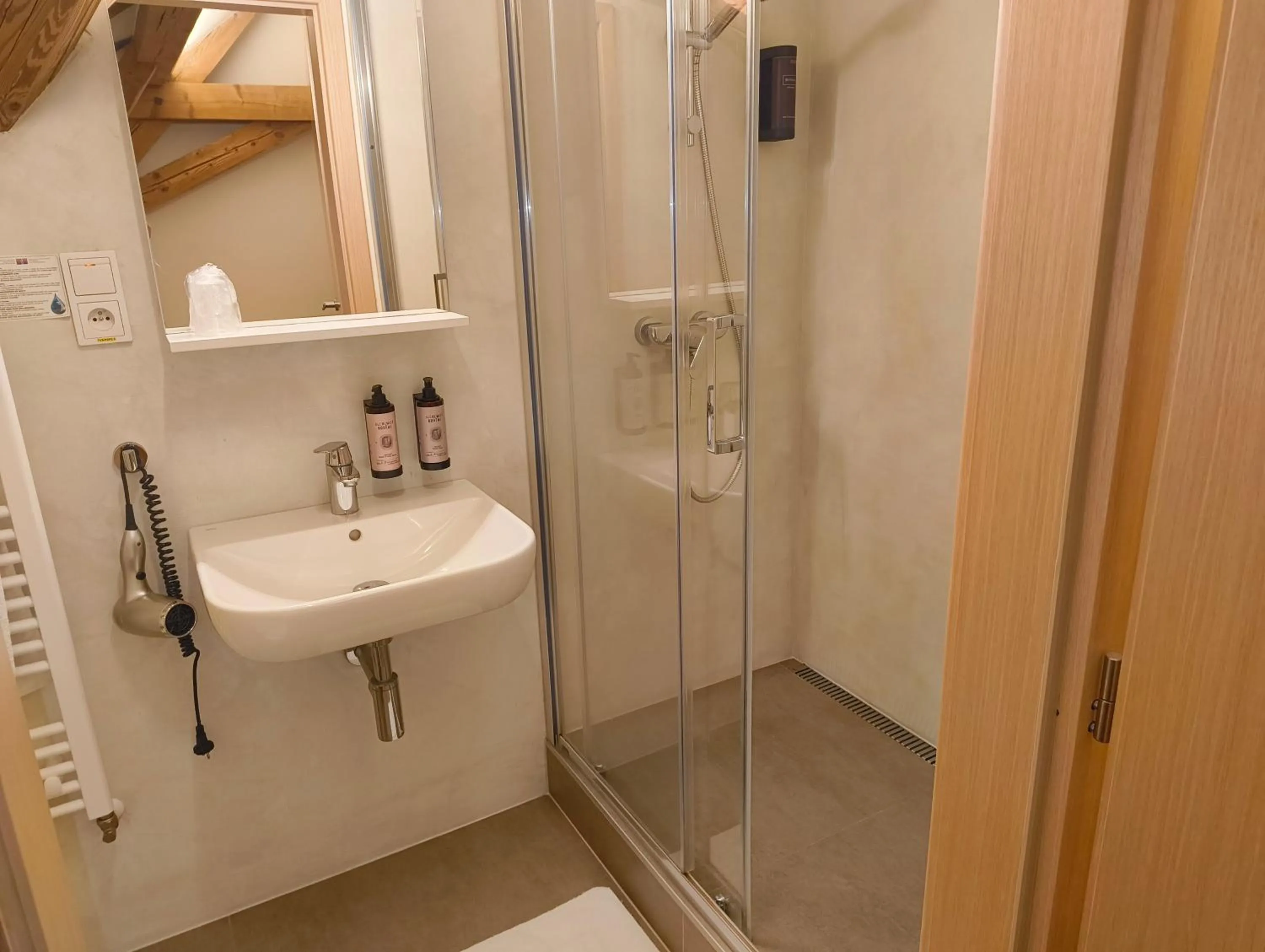 Shower in Hotel Kleis