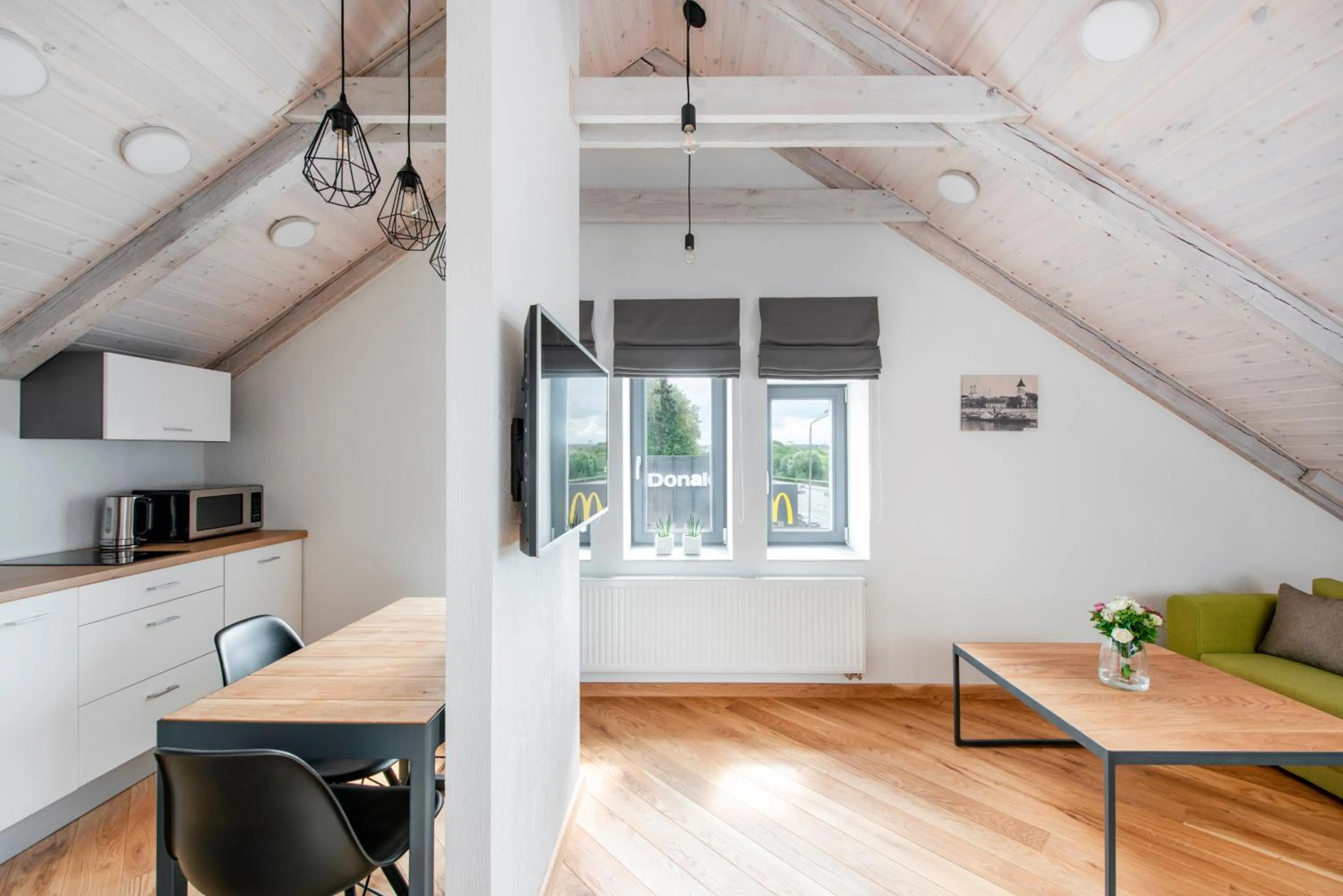 Dining area in Piano Apartments