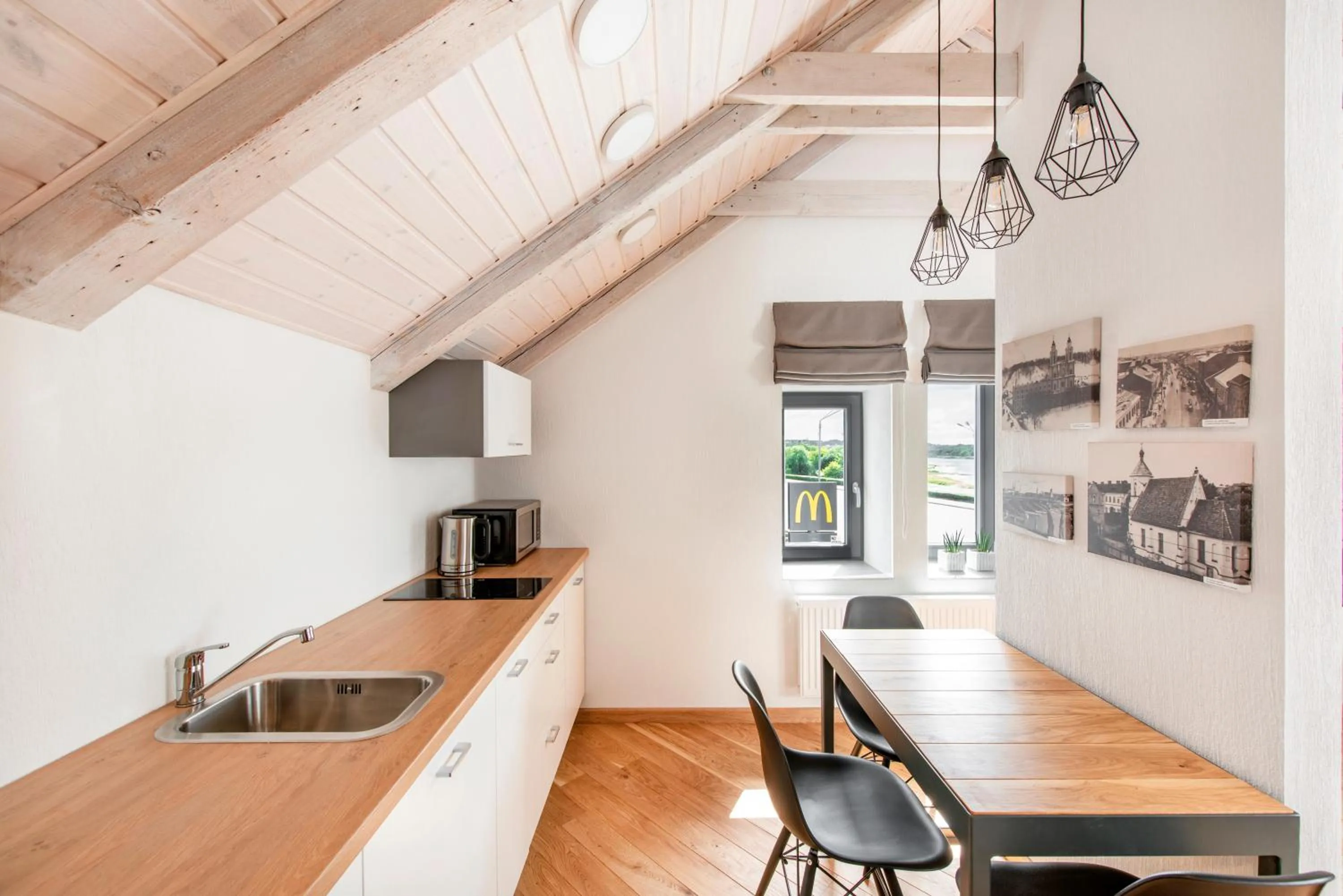 Dining area in Piano Apartments