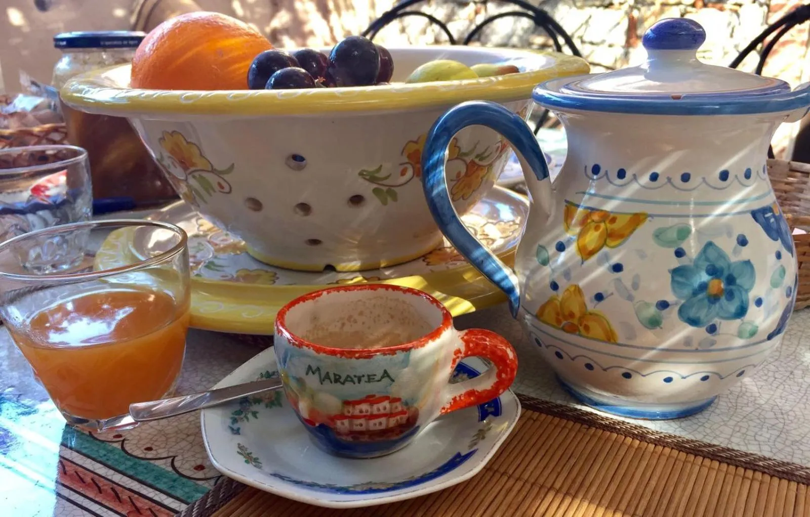 Food and drinks in B&B La Torretta