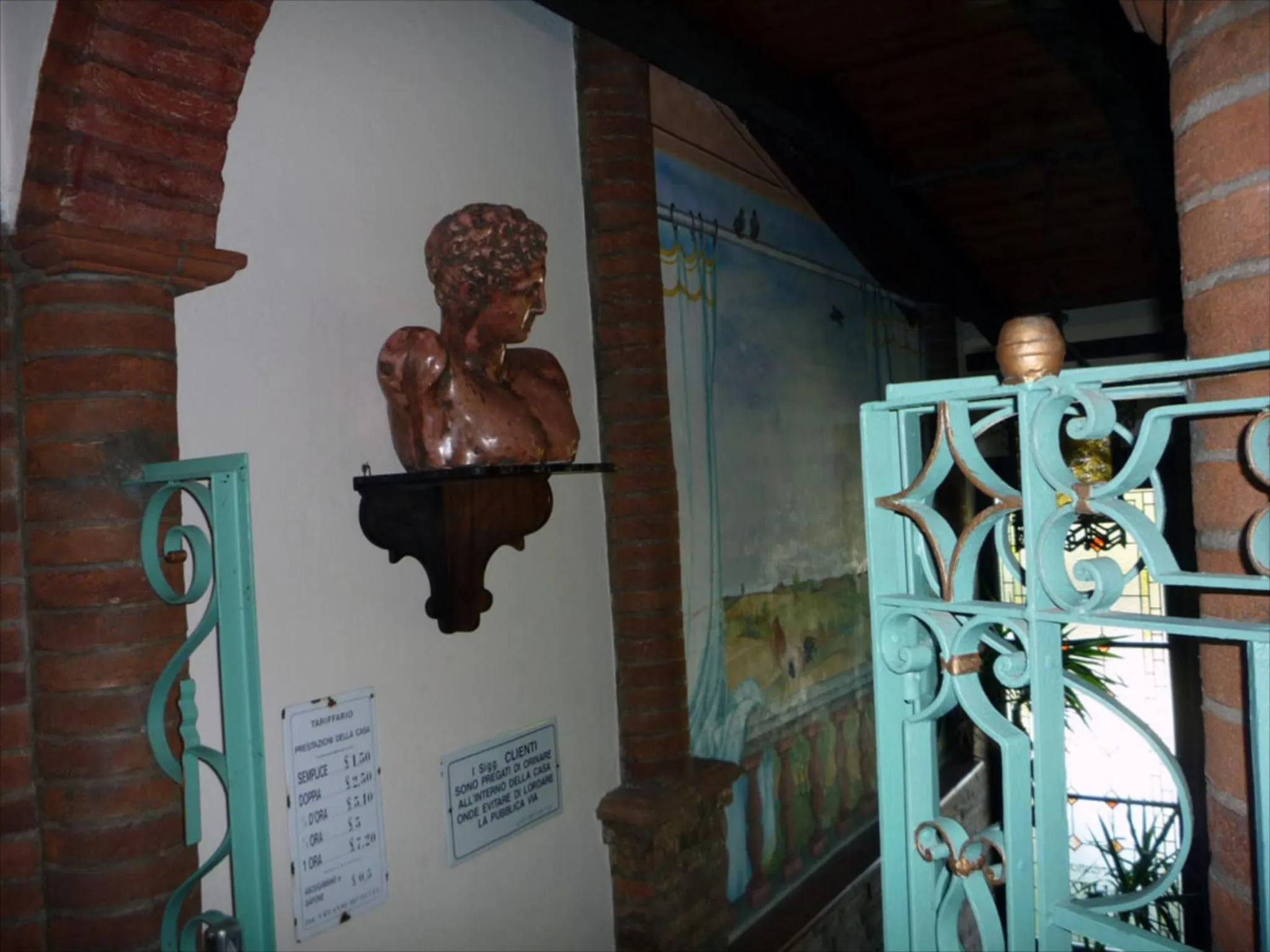 Decorative detail in Hotel Villino Della Flanella