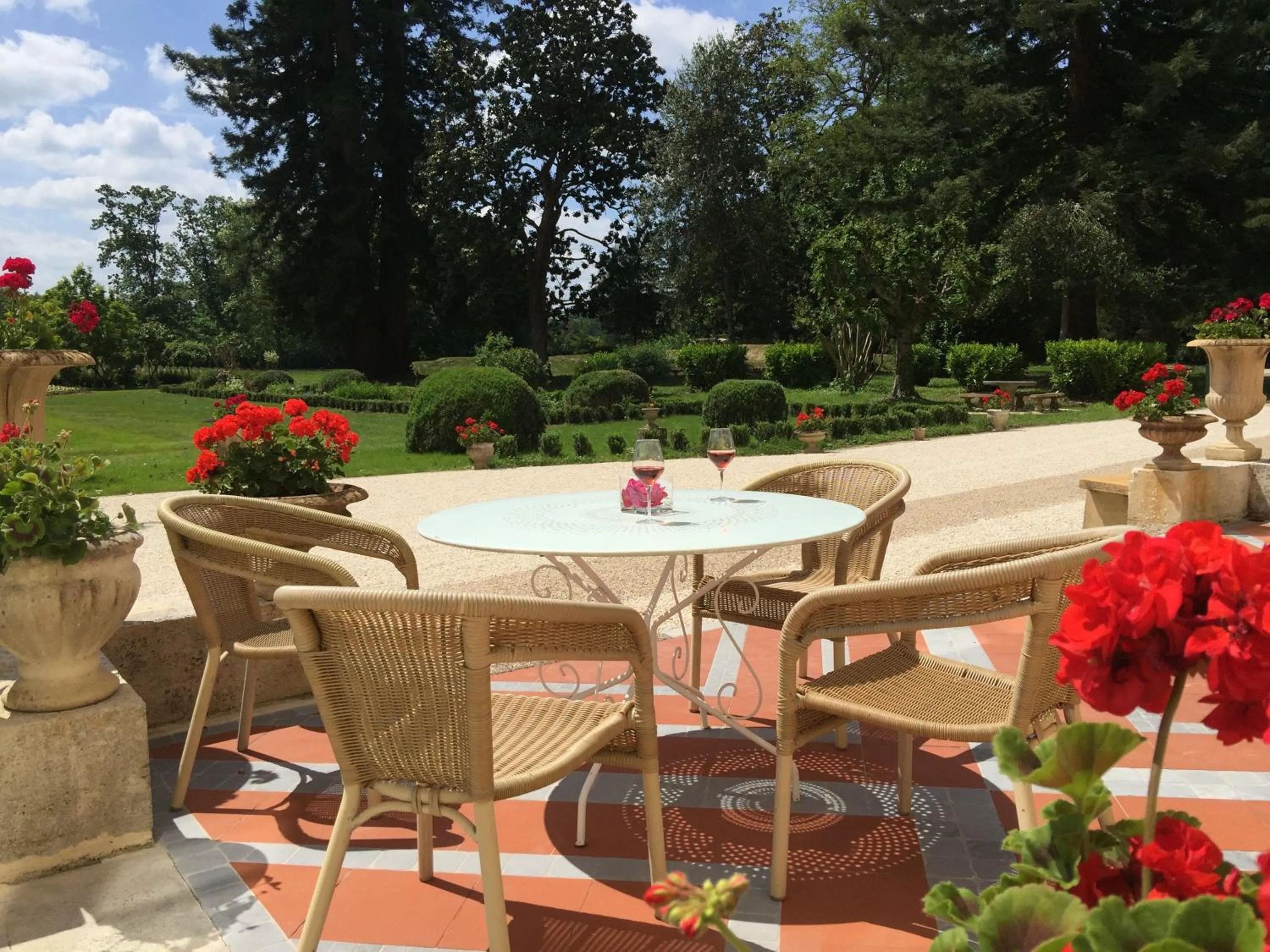 Garden in Le Manoir de Bellerive