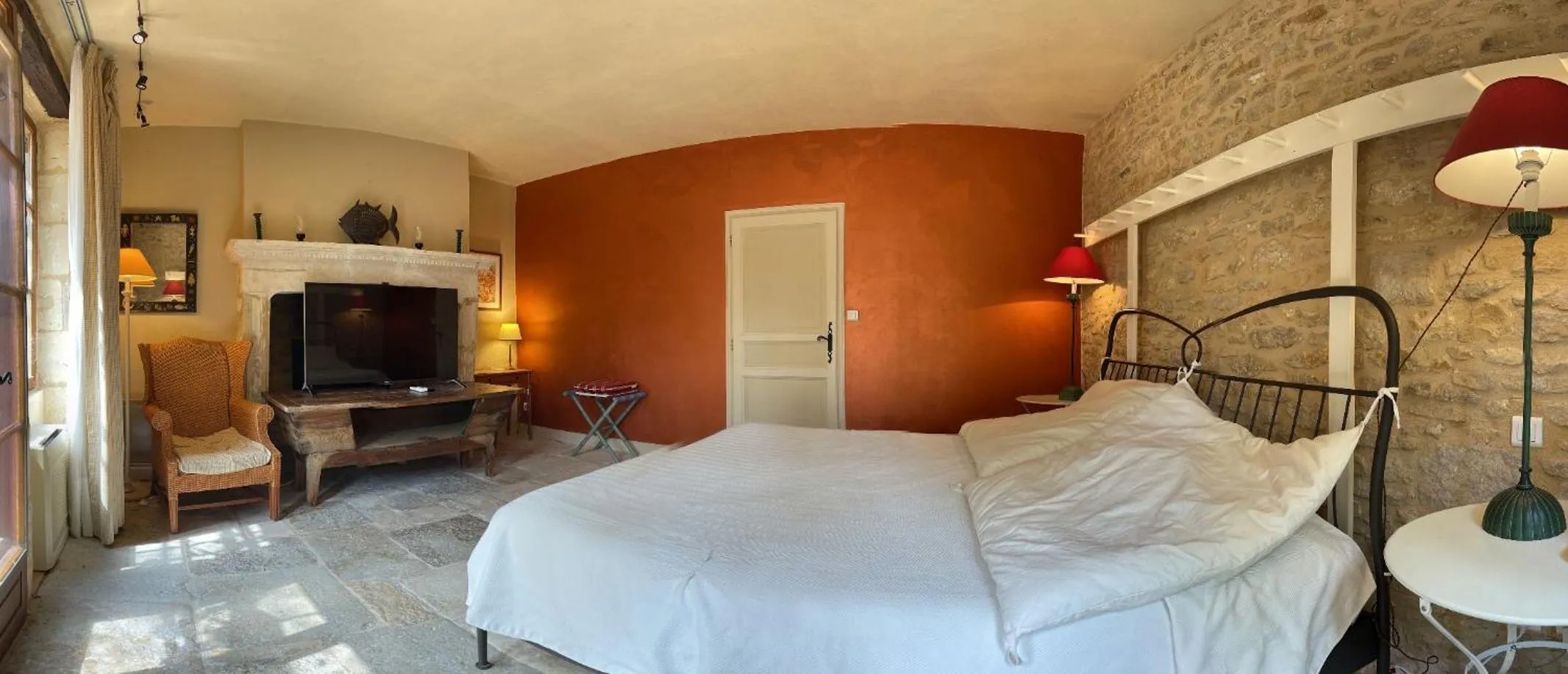 Bedroom, Bed in Le Manoir de Bellerive
