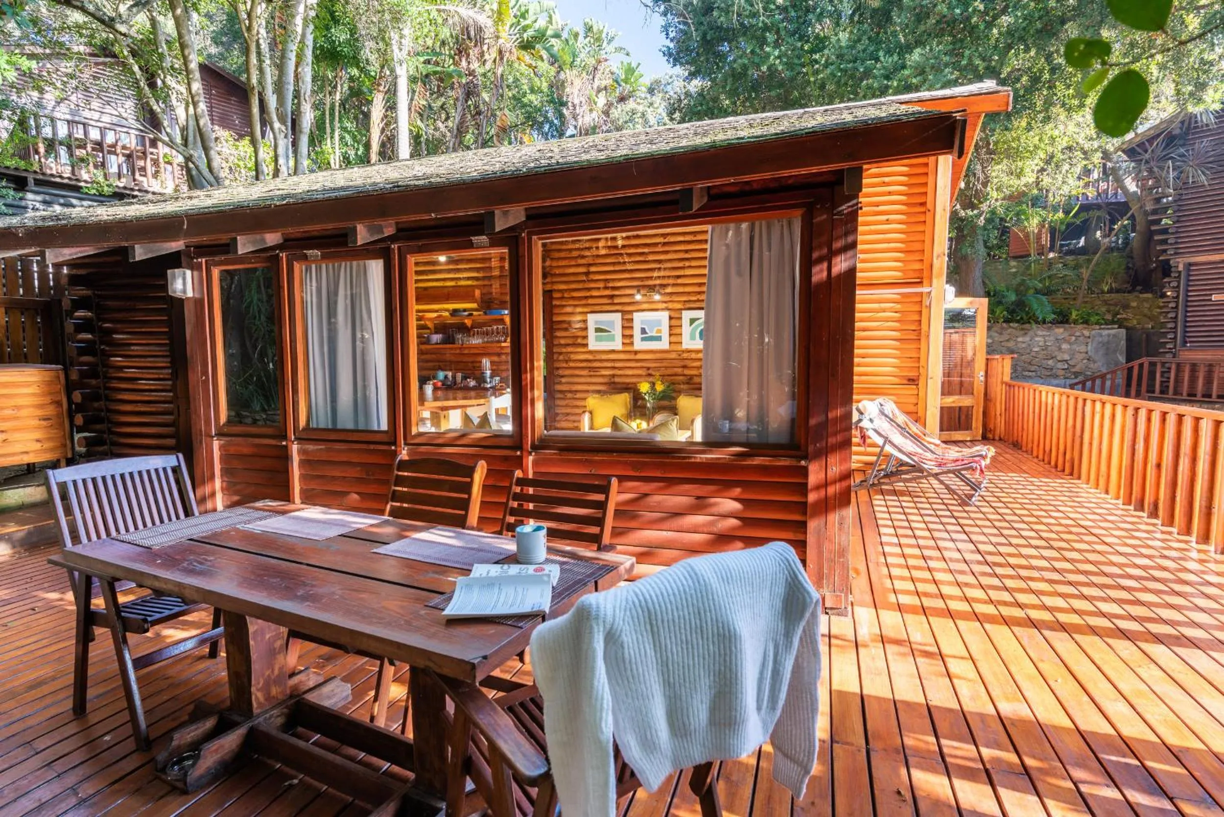 Garden view in Under Milkwood Resort