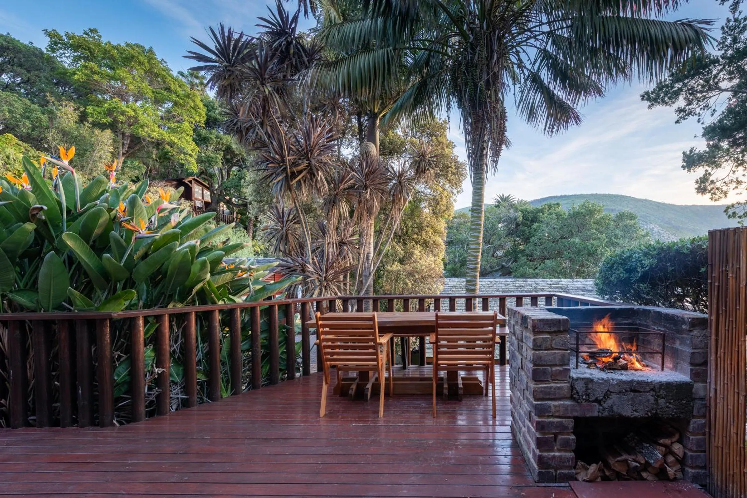Patio in Under Milkwood Resort