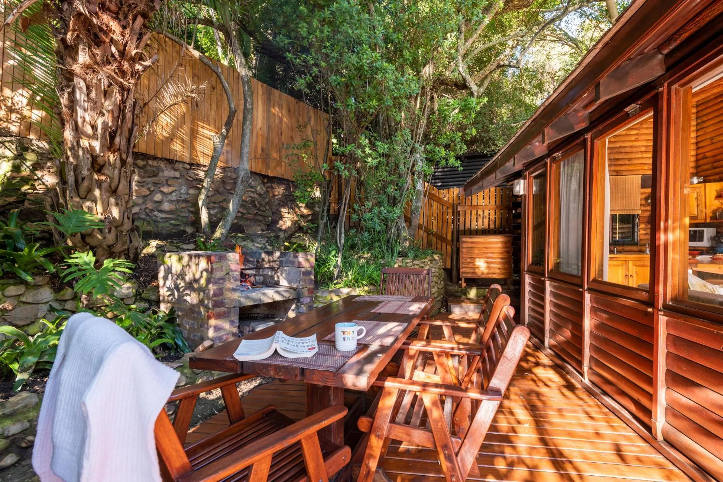 Garden view in Under Milkwood Resort