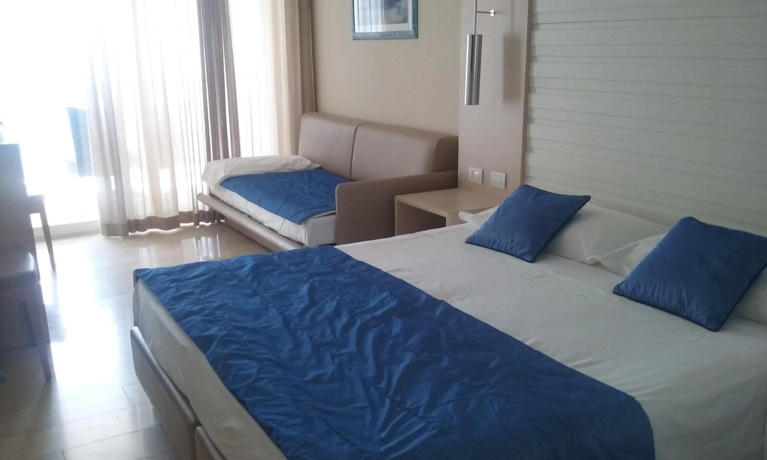 Bed in Hotel Columbus