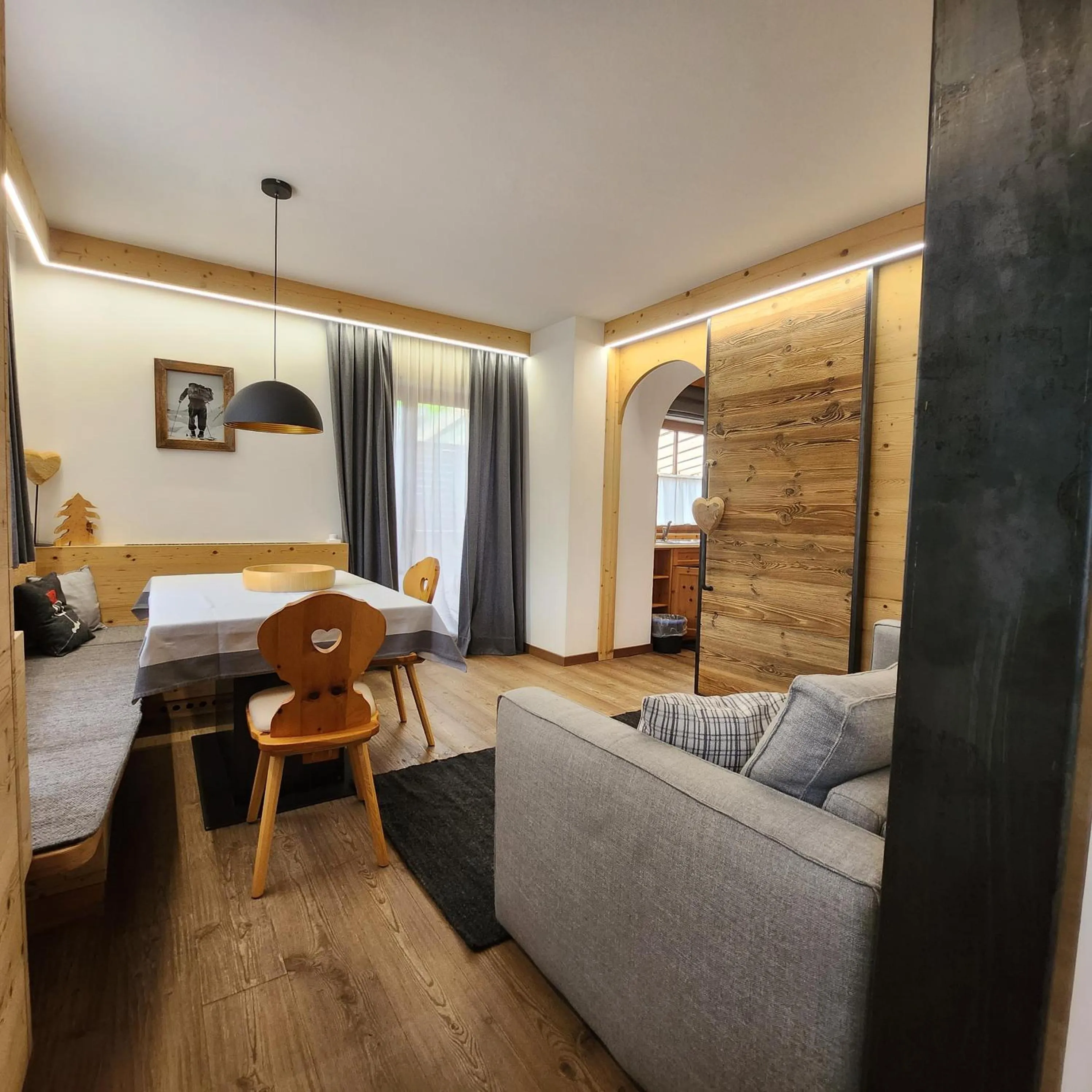 Bed in Family and Wellness Residence Ciasa Antersies