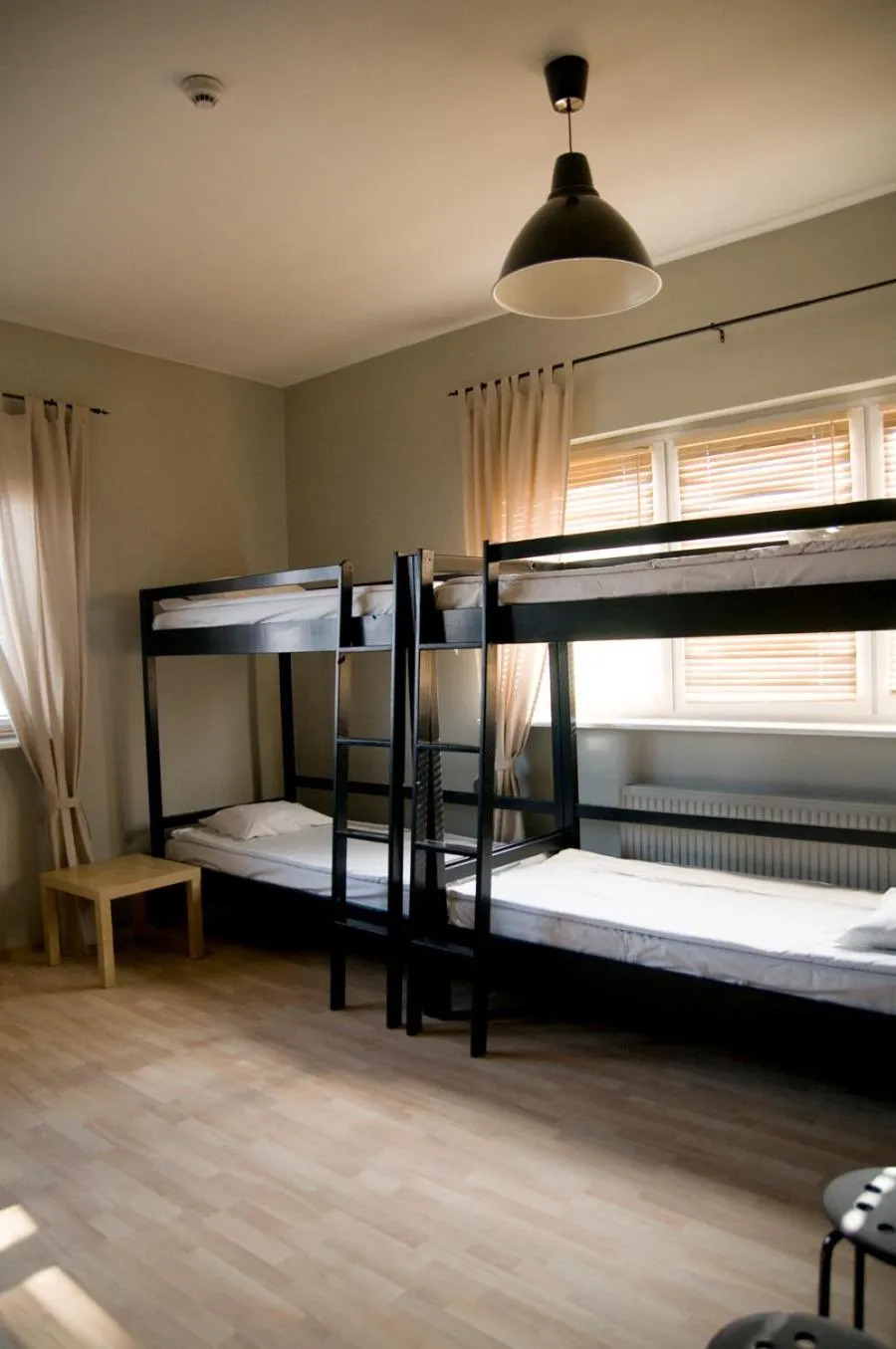 Bed, Bunk Bed in Corner Hostel