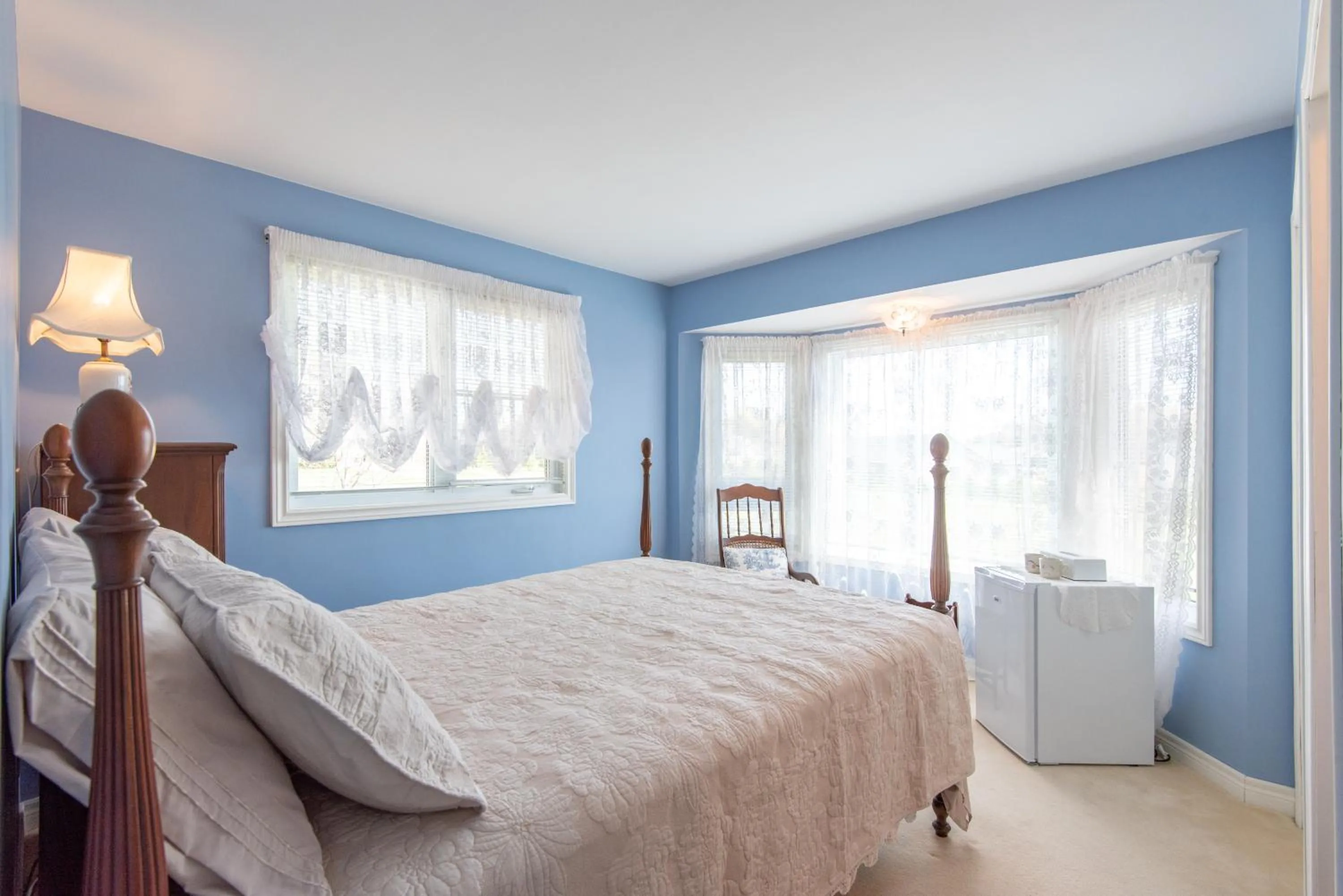 Decorative detail, Bed in Chez Nous