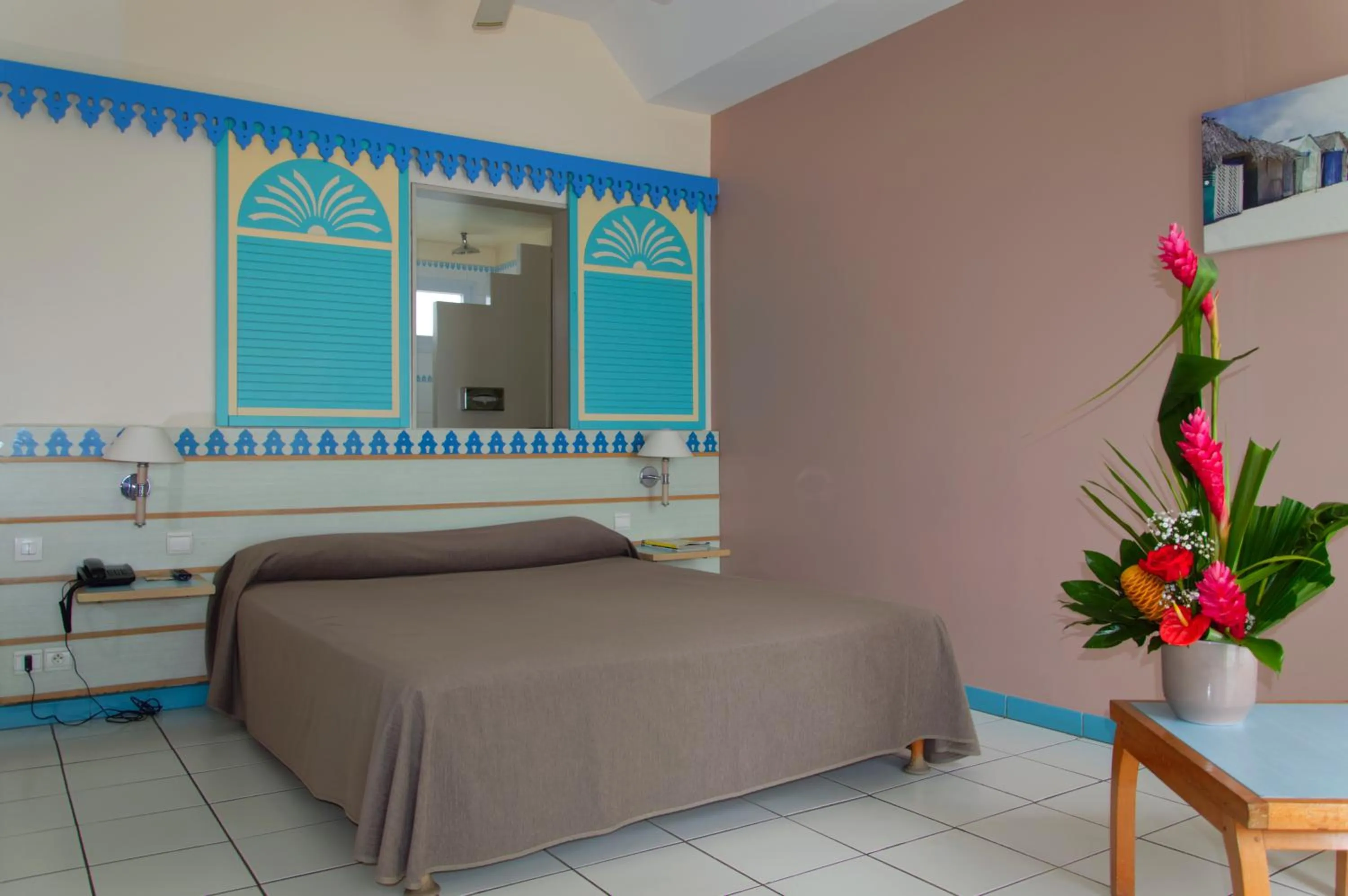 Bed in Carayou Hotel & Spa