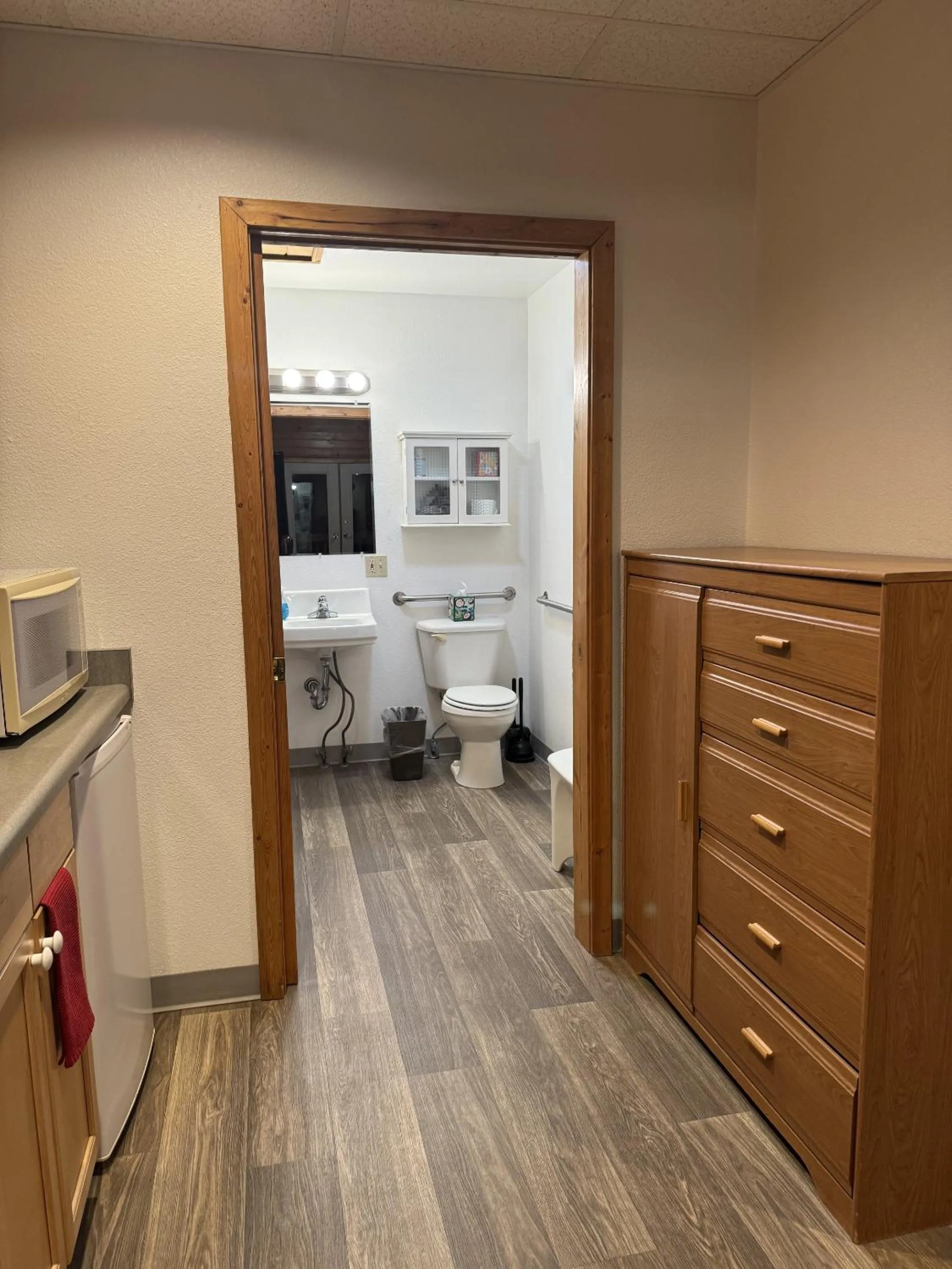 Bathroom in Susitna River Lodging, Suites