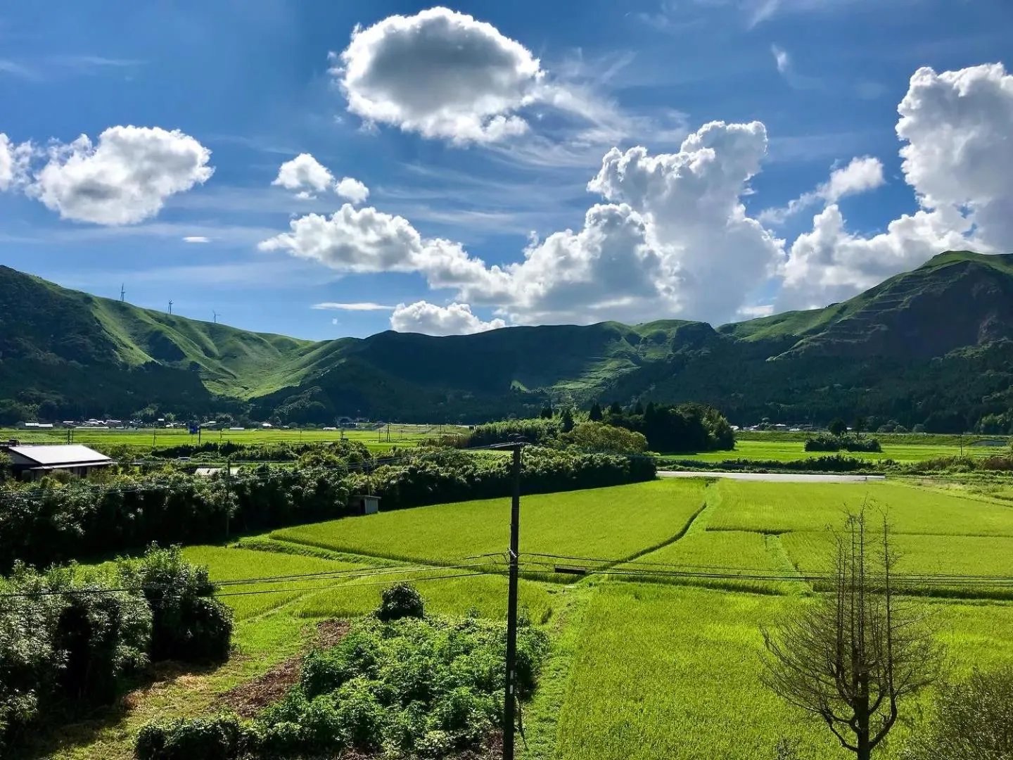 Natural landscape in Aso Hakuun Sanso