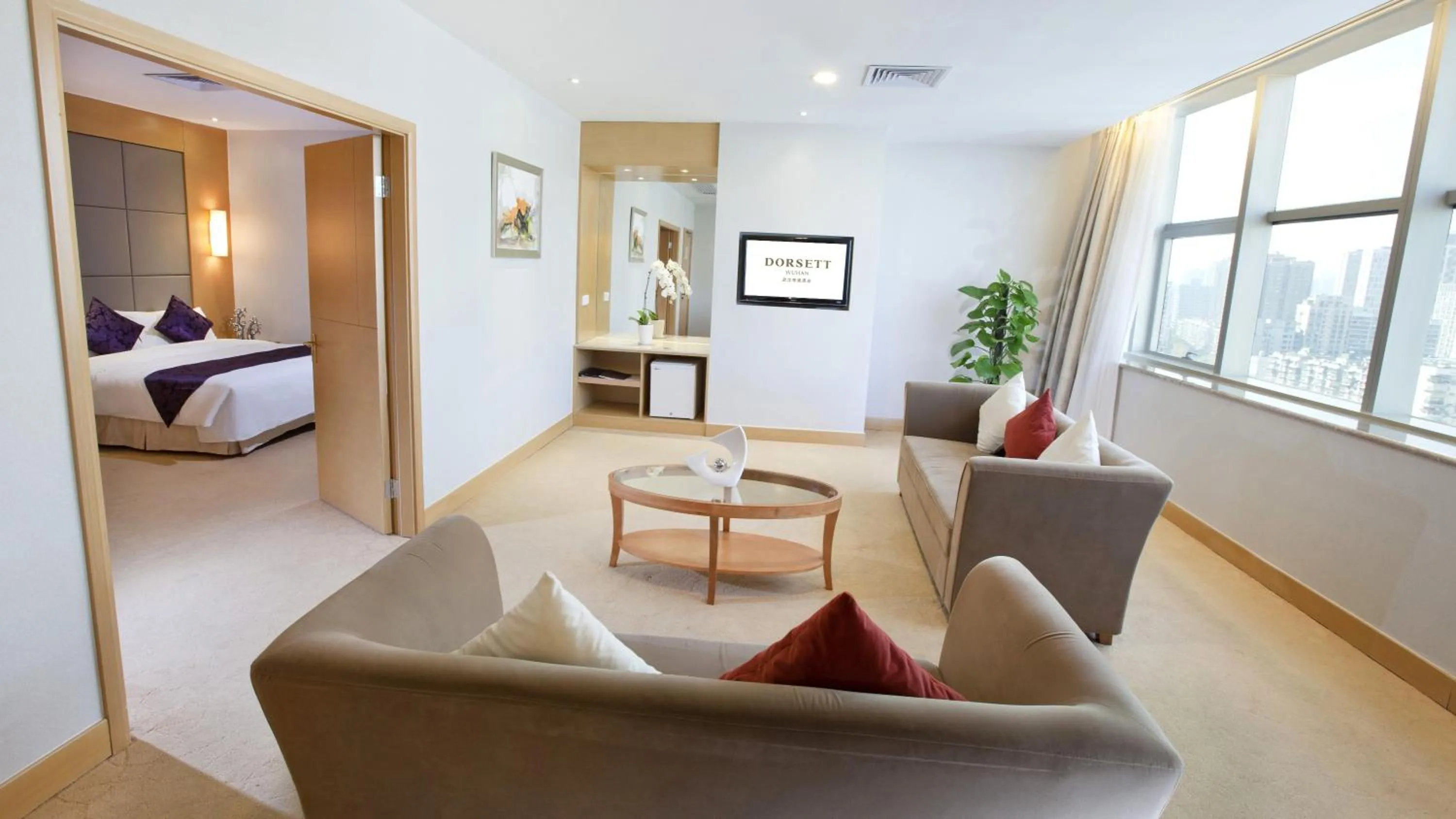 Bed in Dorsett Wuhan