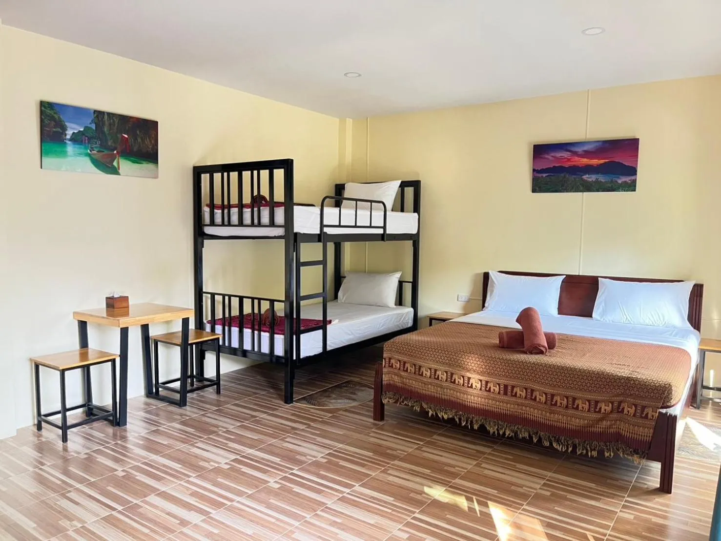 Bed in Anawin Bungalows